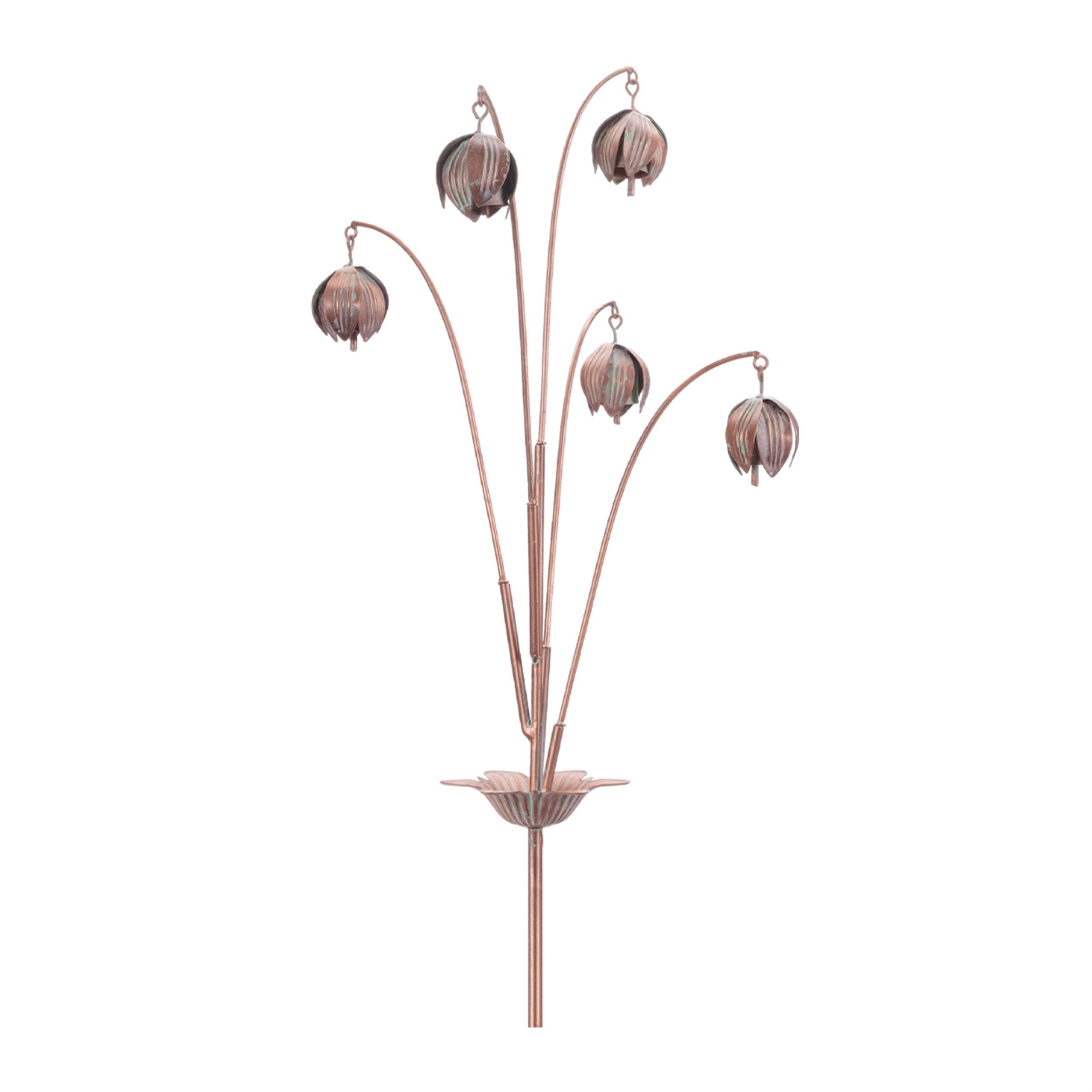 Floral Garden Stake 42”H Iron