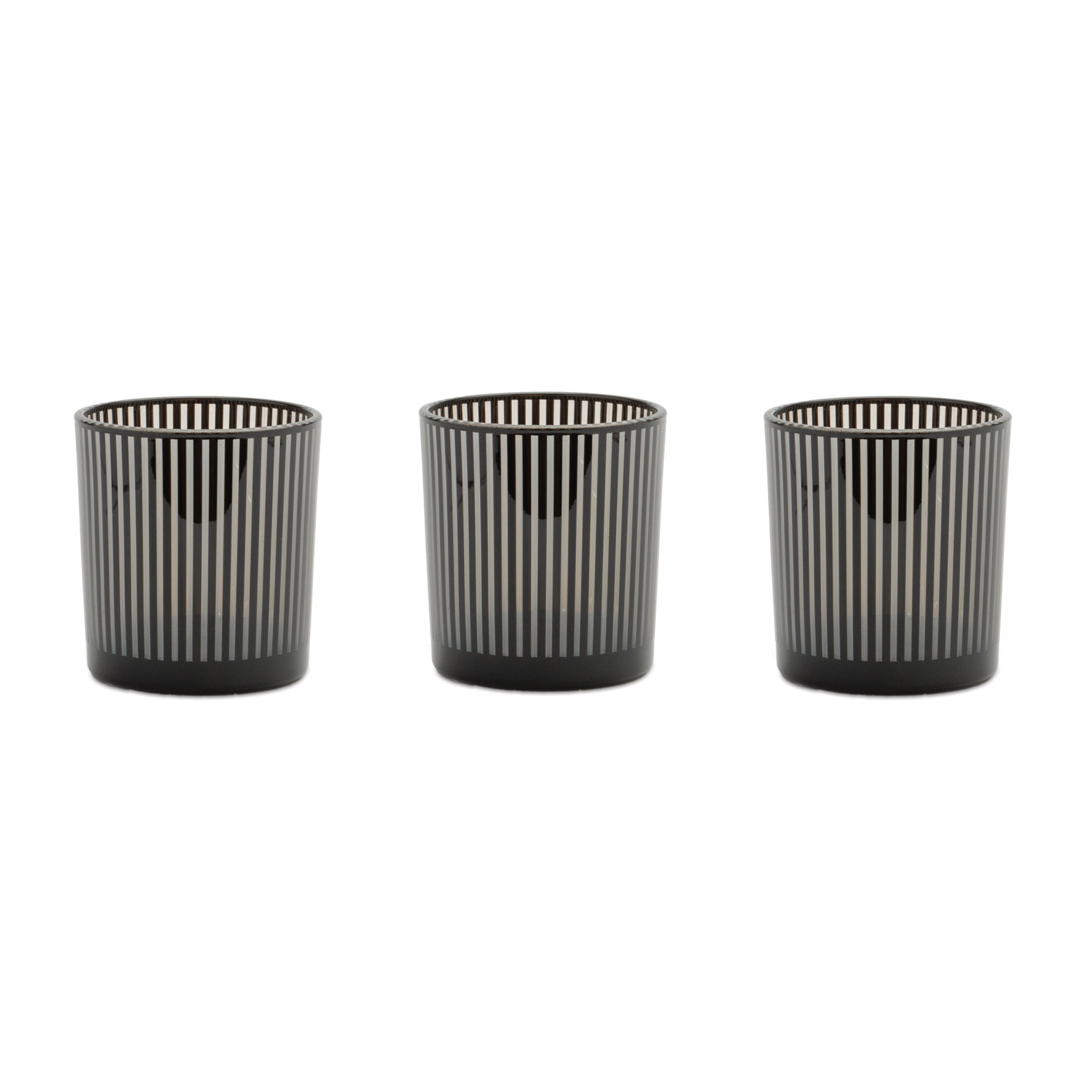 Votive Holder (Set of 3) 2.5"D x 3"H Glass