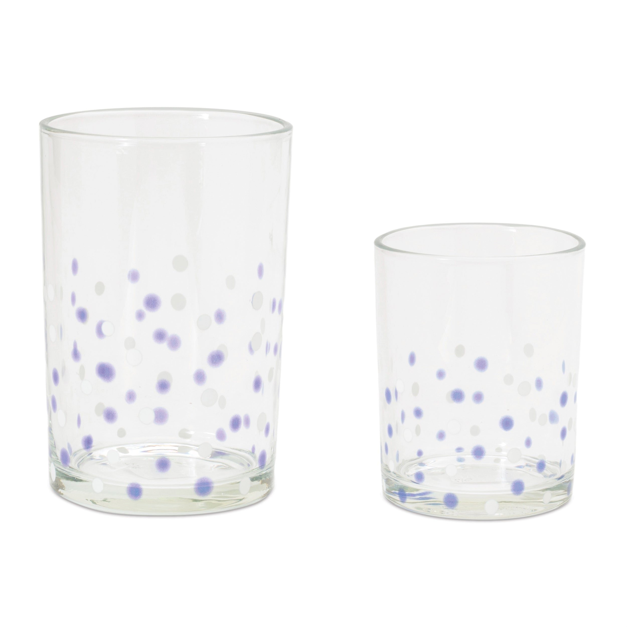 Candle Holder (Set of 2) 3.75"D x 5"H, 4.5"D x 7"H Glass