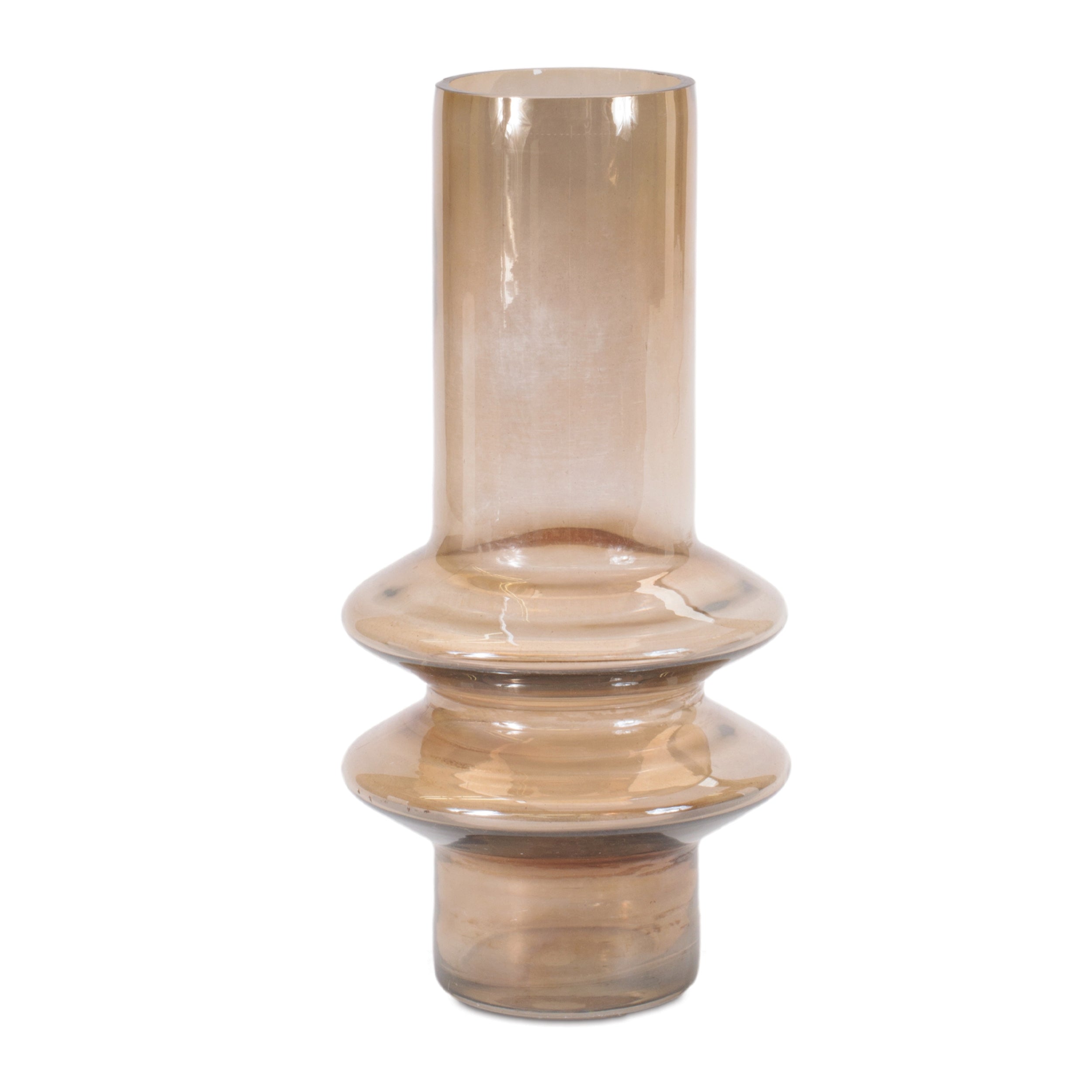 Vase 4"D x 9"H Glass