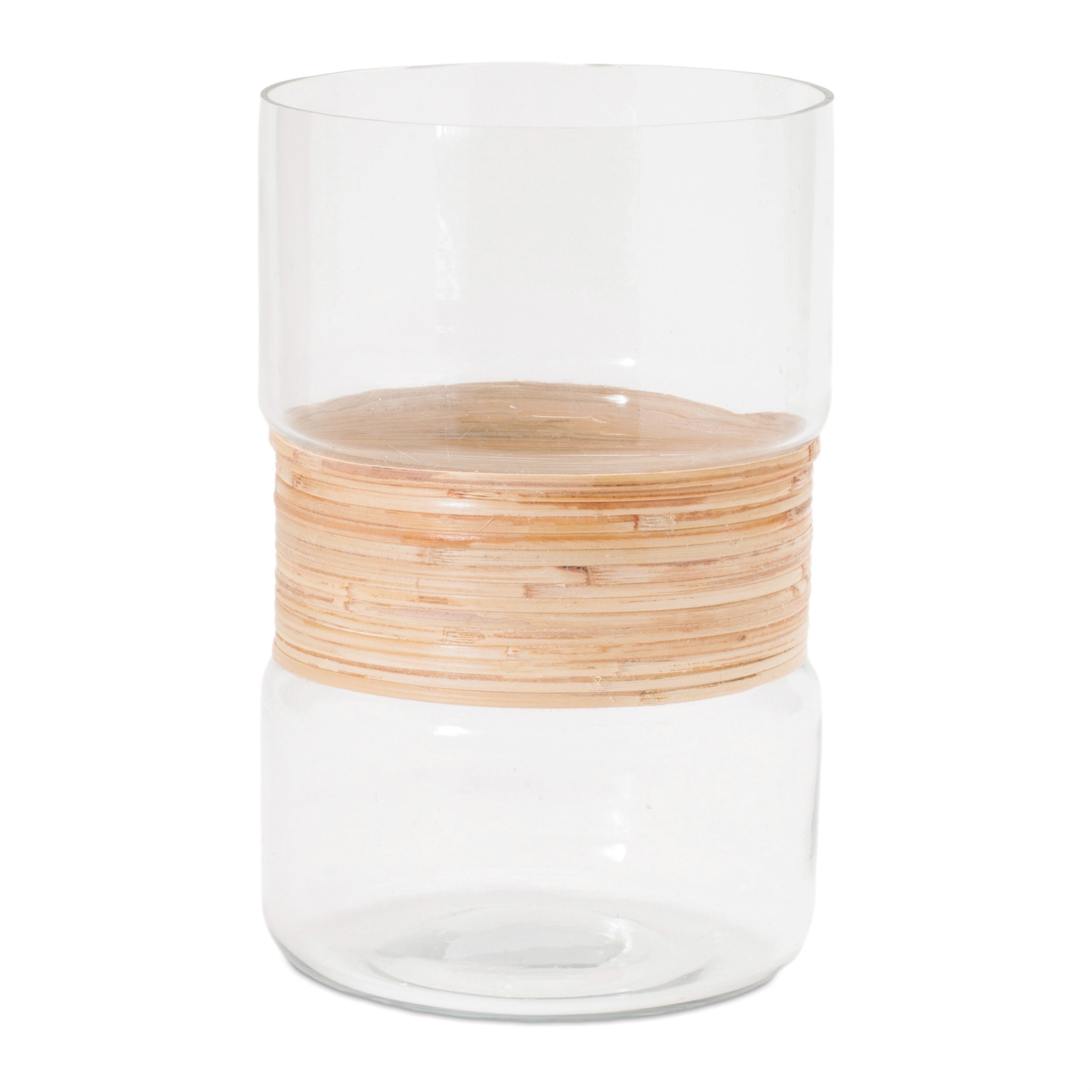 Candle Holder 5"D x 8"H Glass