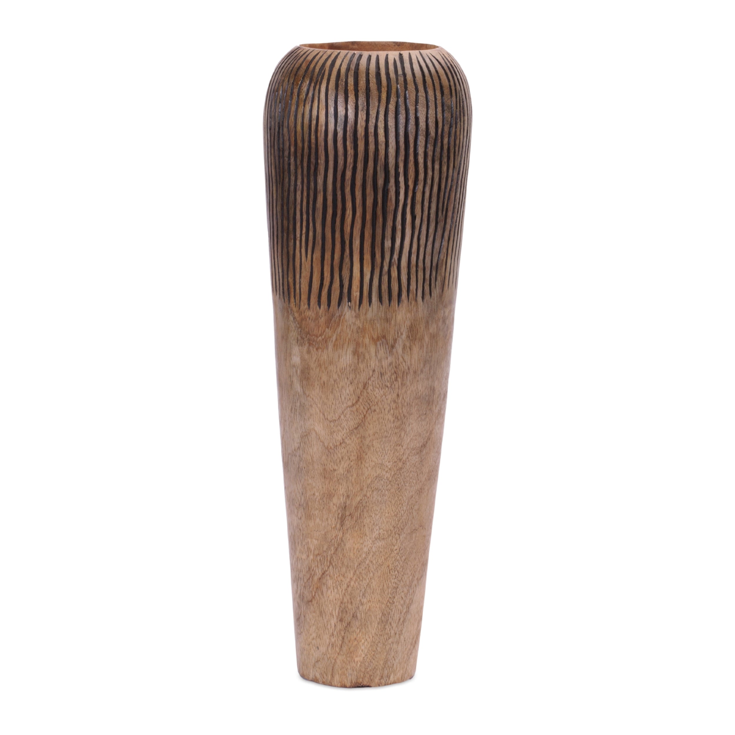 Vase 18”H Wood