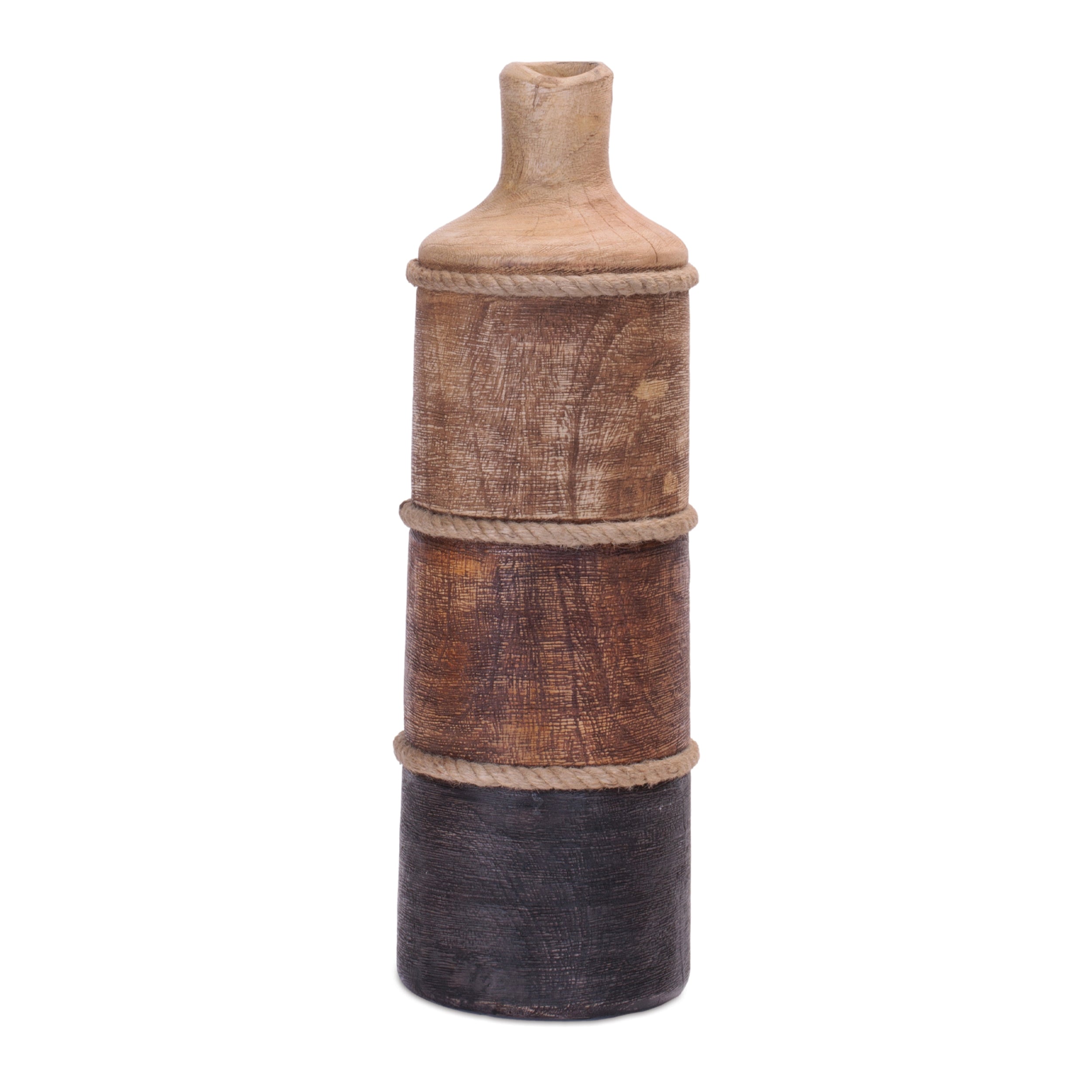 Vase 18”H Wood