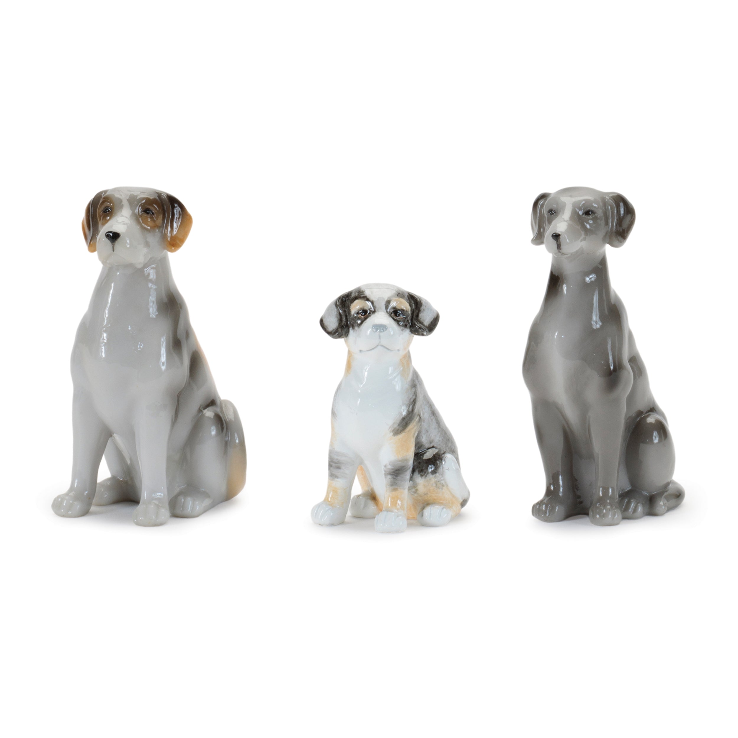 Dog (3 Asst) 2.75"H, 3.75"H, 4"H Resin