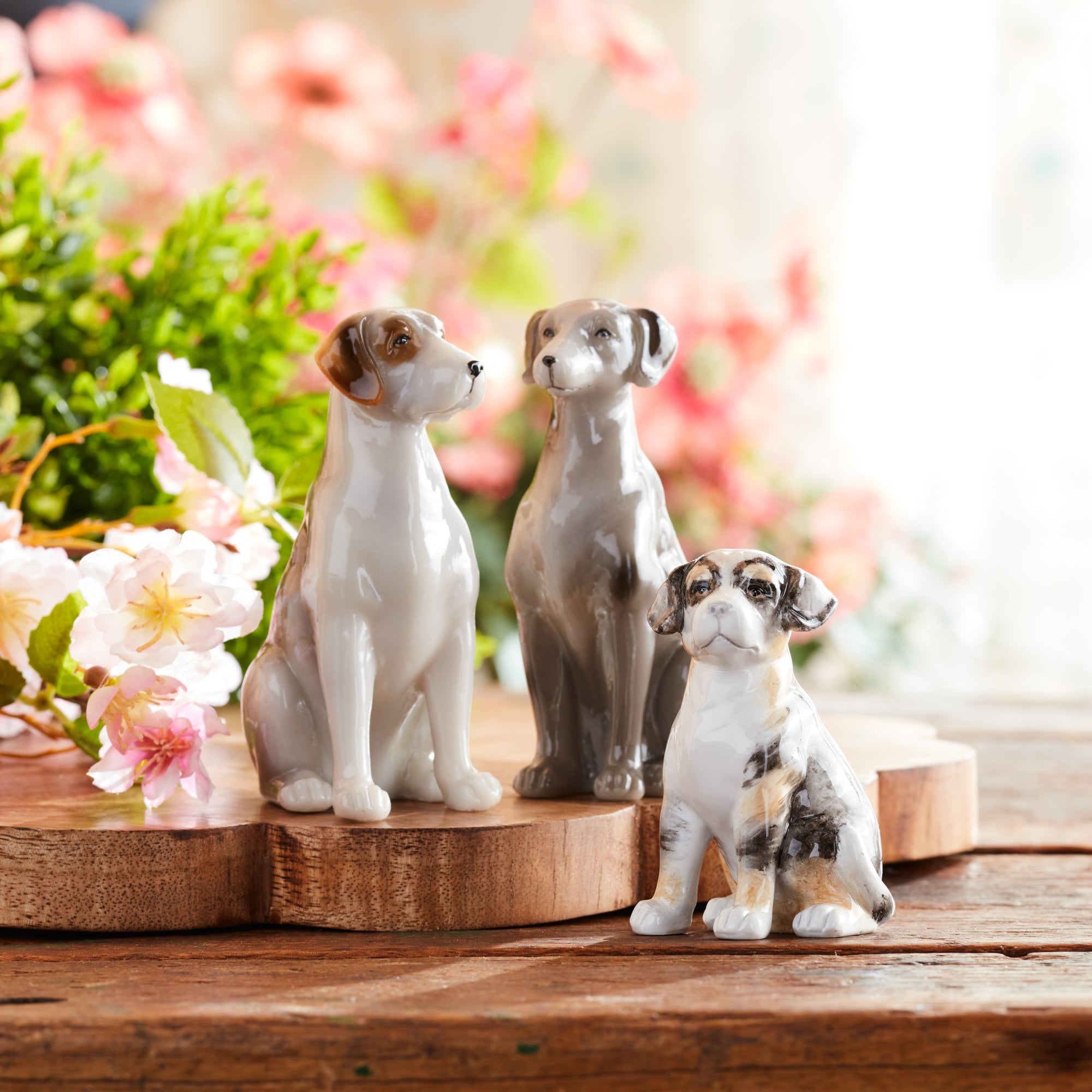 Dog (3 Asst) 2.75"H, 3.75"H, 4"H Resin