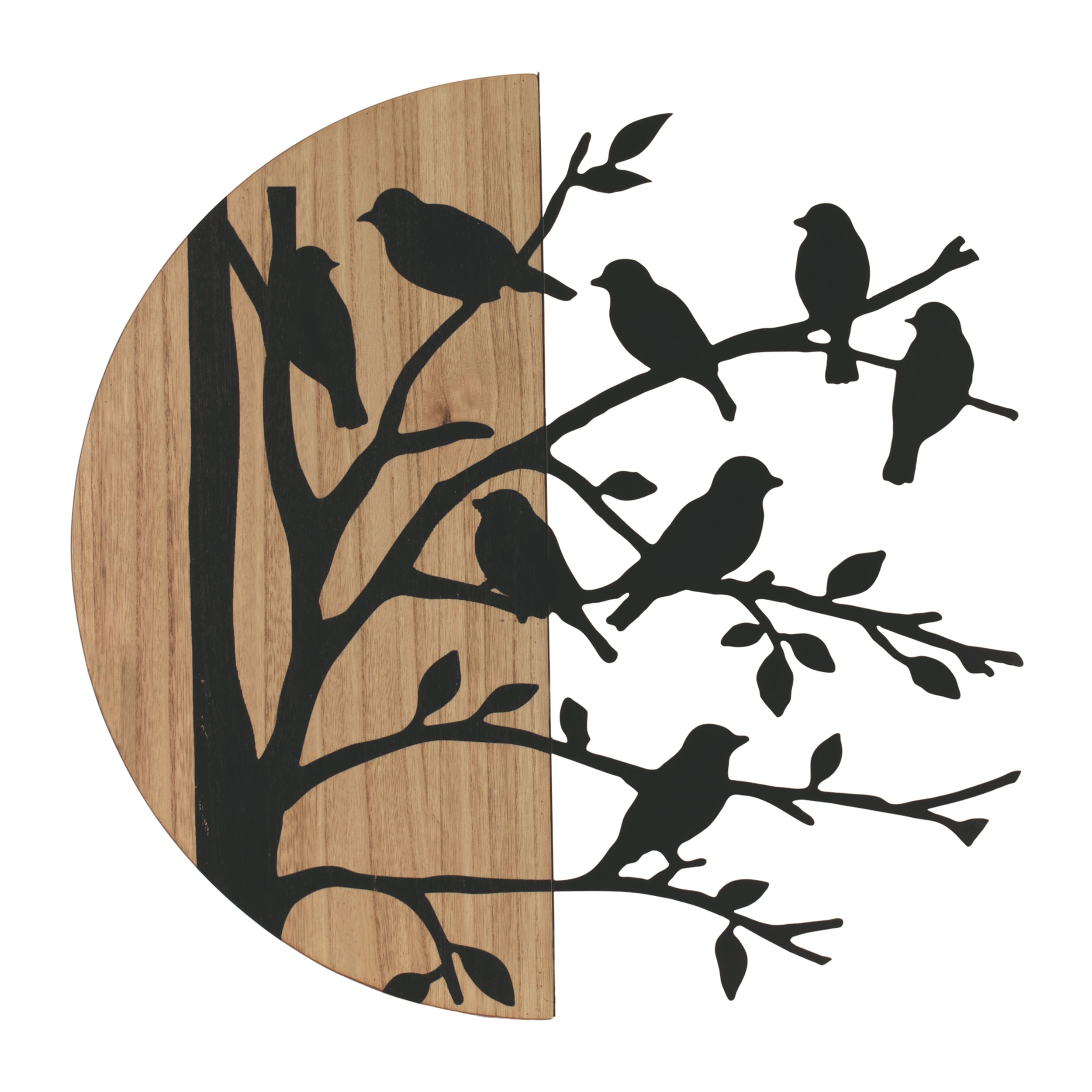 Bird Plaque 24"L x 23"H Wood/Metal