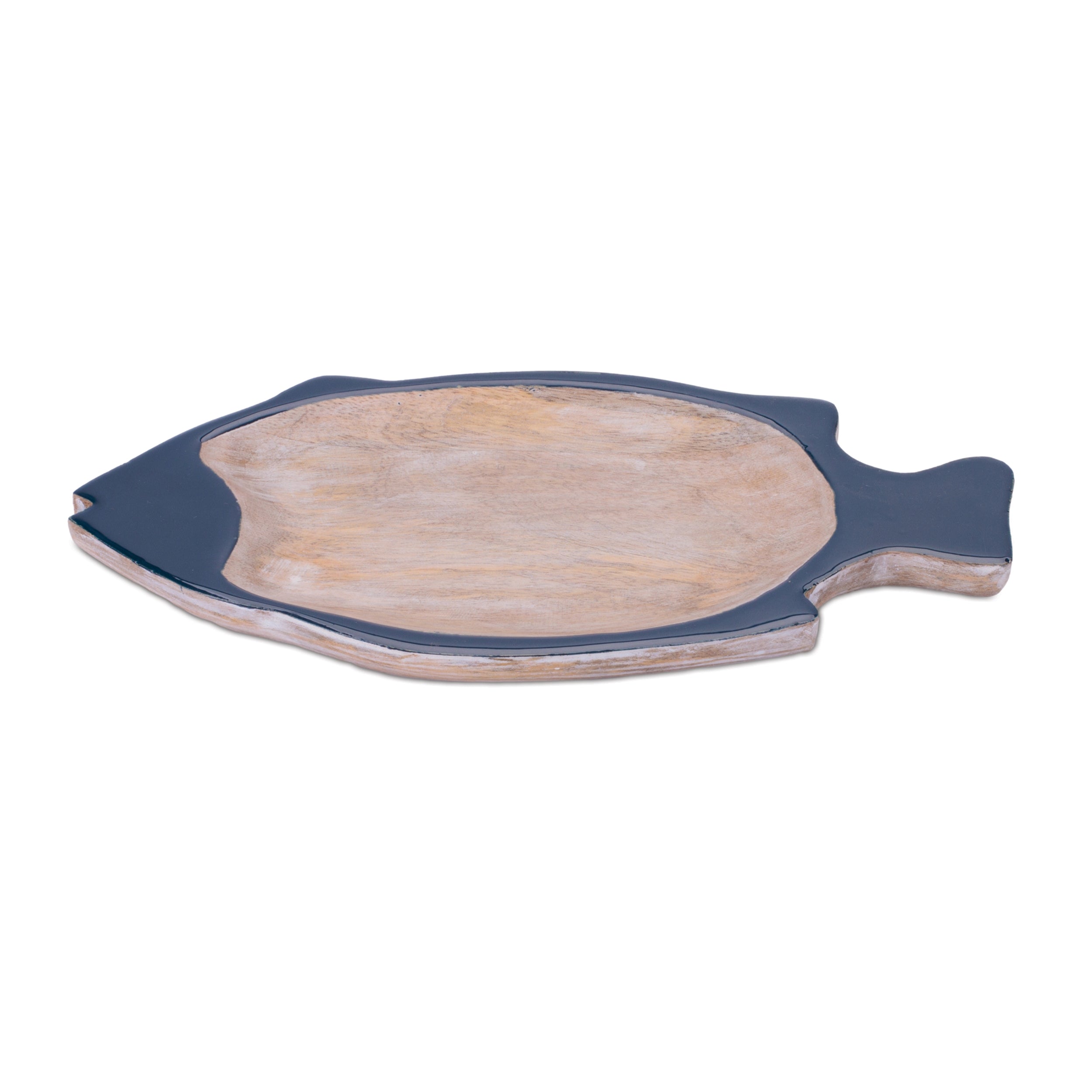 Fish Platter 11"L x 5.5"W x 1"H Wood