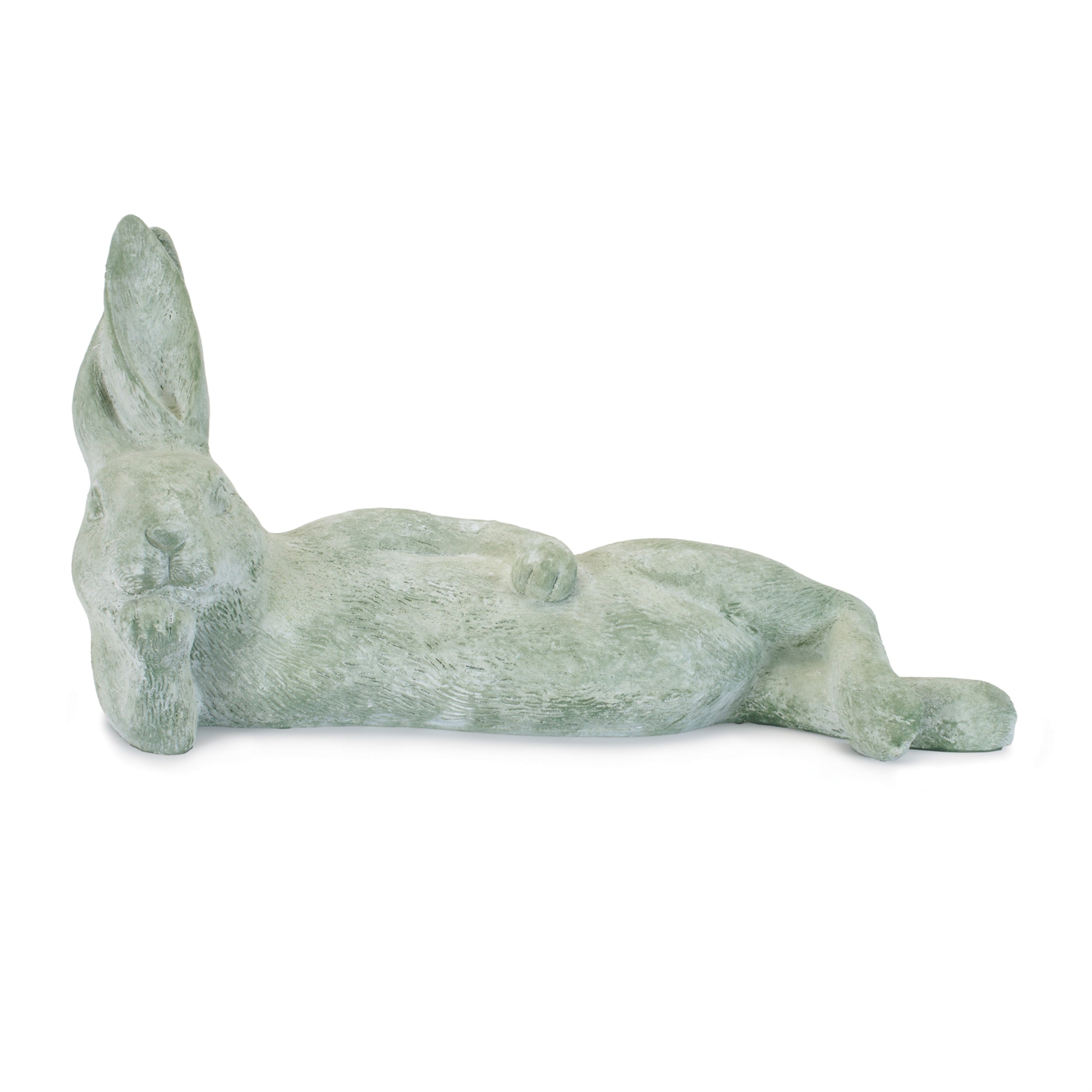 Laying Rabbit 16"L x 8"H Resin