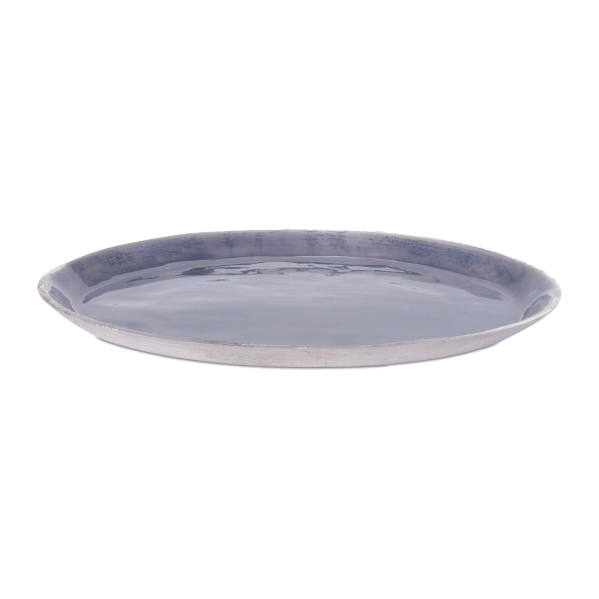 Blue Aluminum Decorative Tray