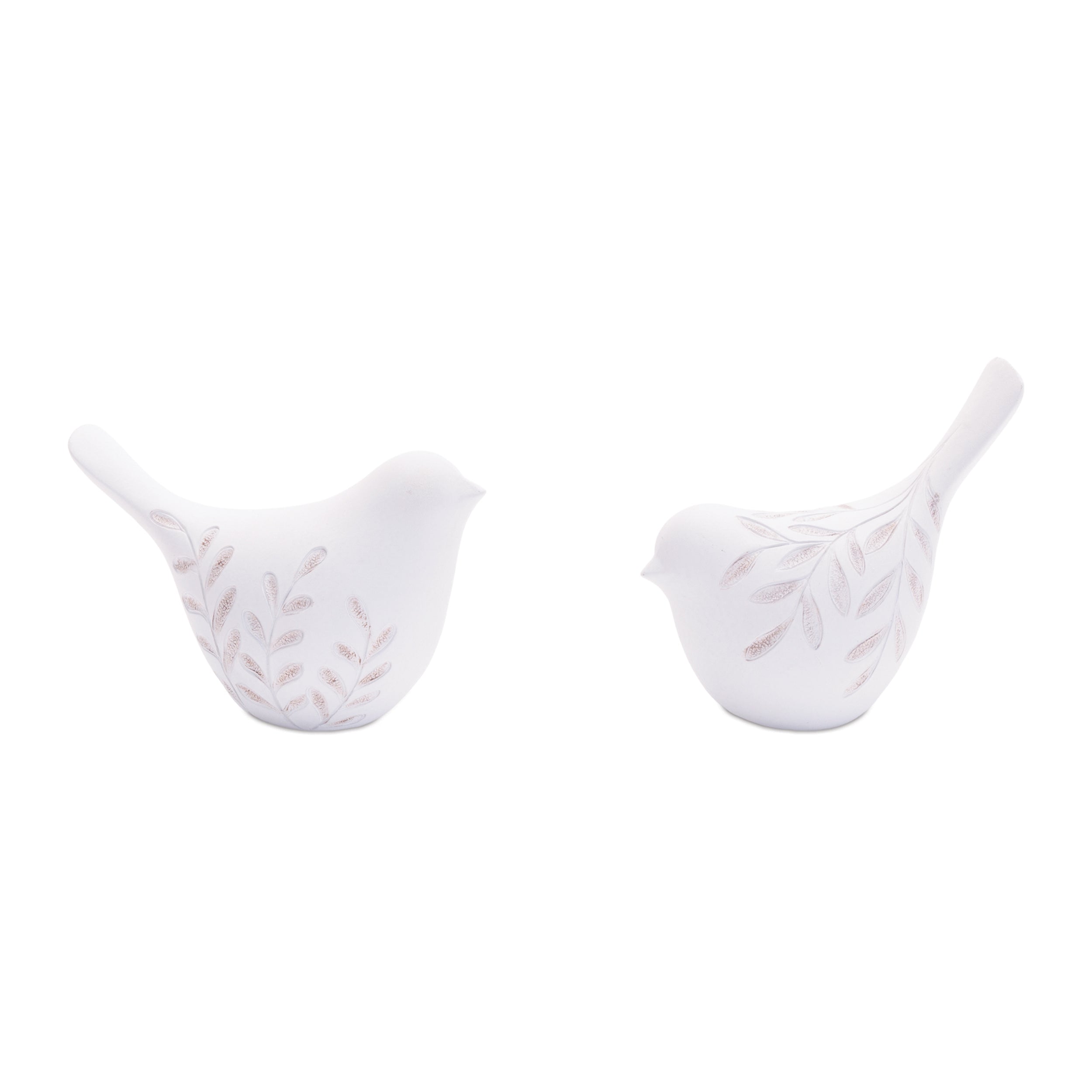 Bird (2 Asst) 3.5"H, 4"H Resin
