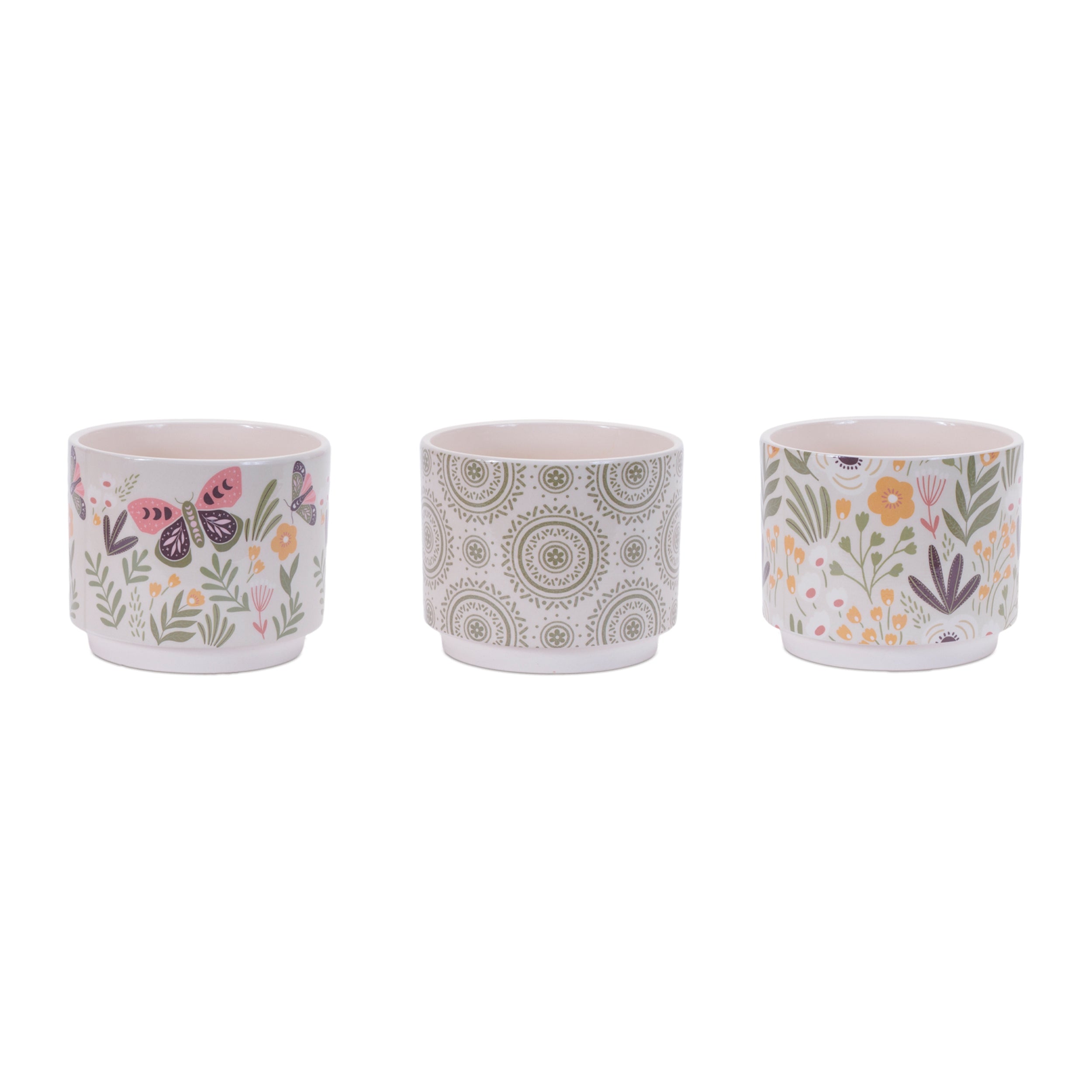 Container (3 Asst) 5"D x 4.5"H Dolomite