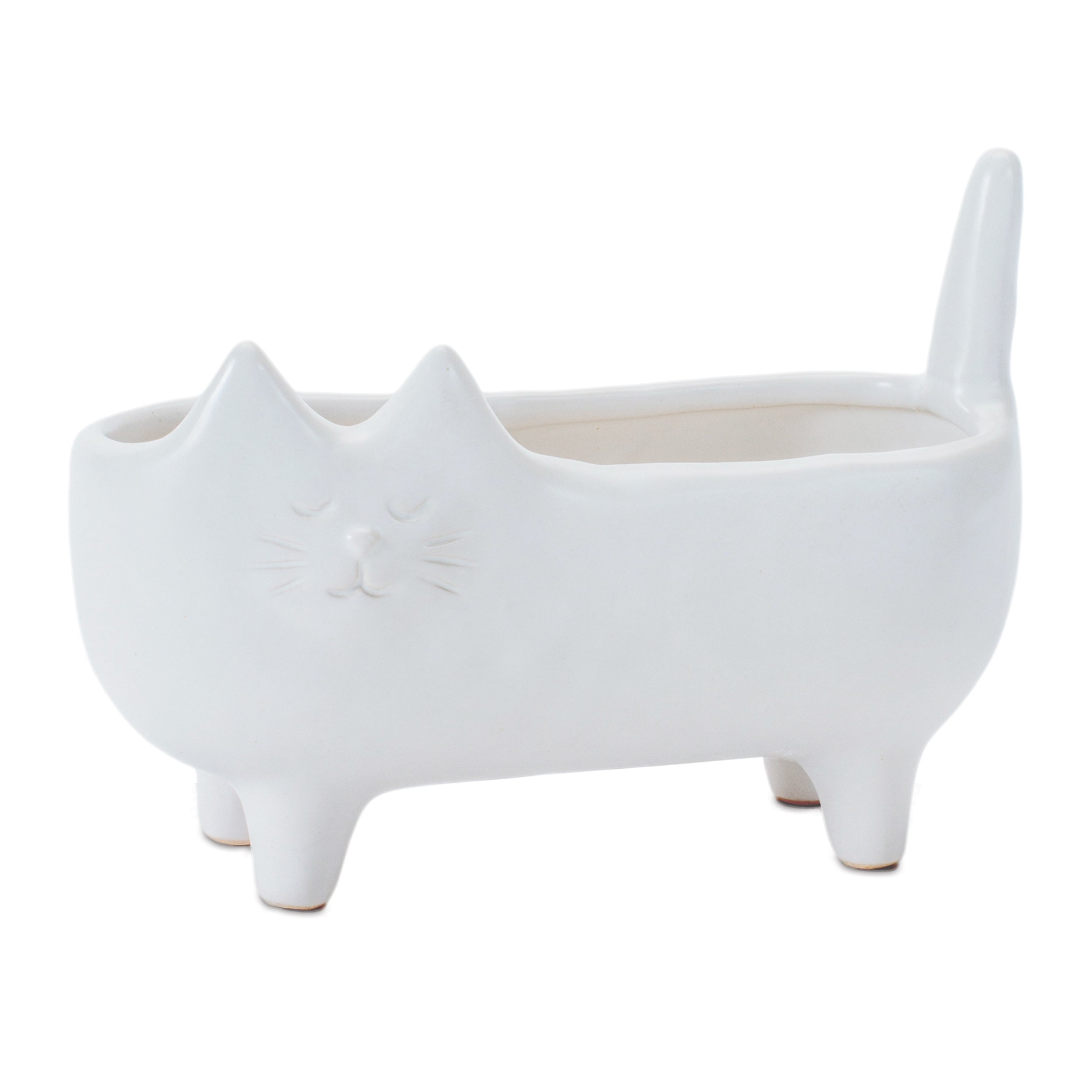 Cat Container 6"L x 4.25"H Ceramic