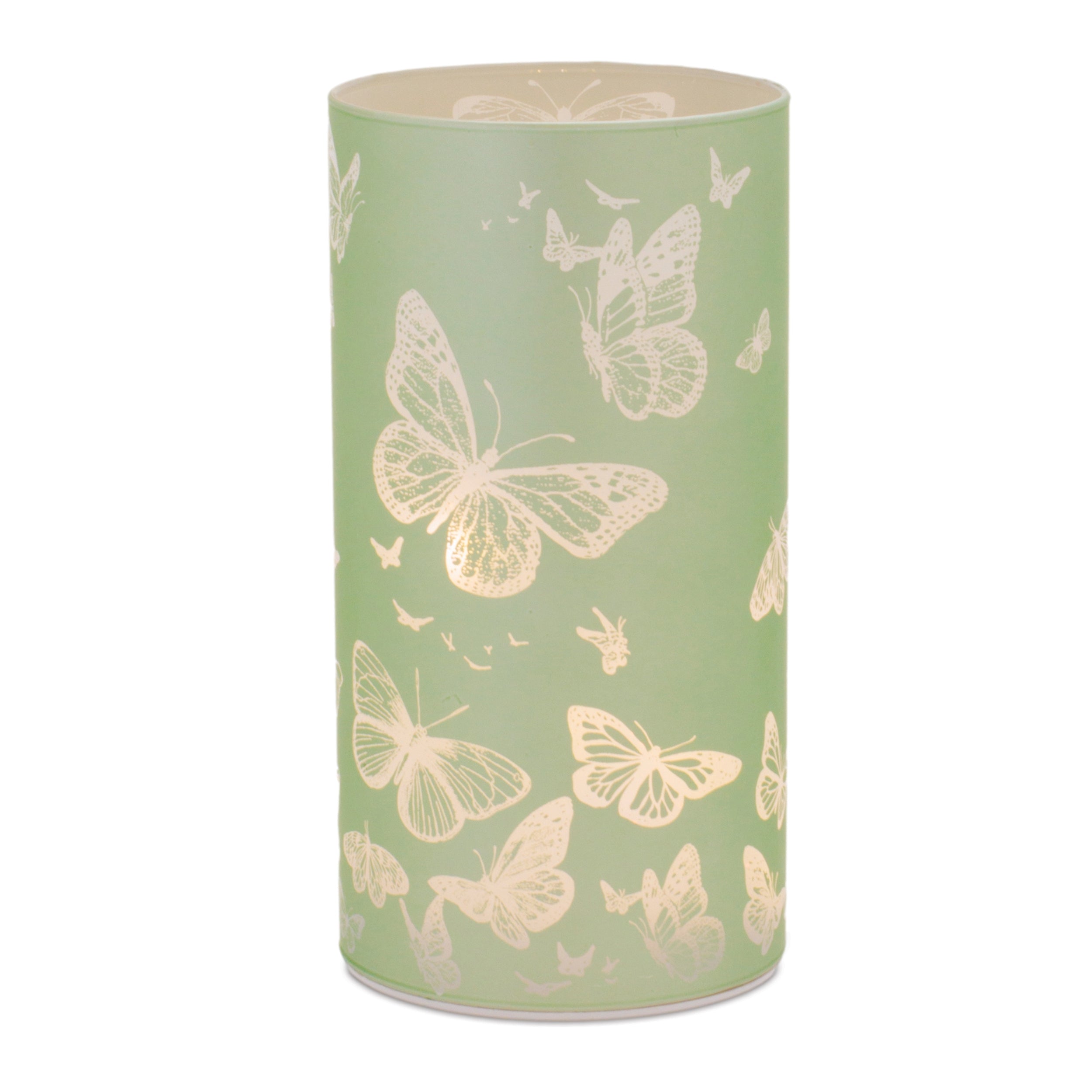Luminary 3.5"D x 7.5"H Glass 6 Hr Timer 3 AA Batteries Not Included