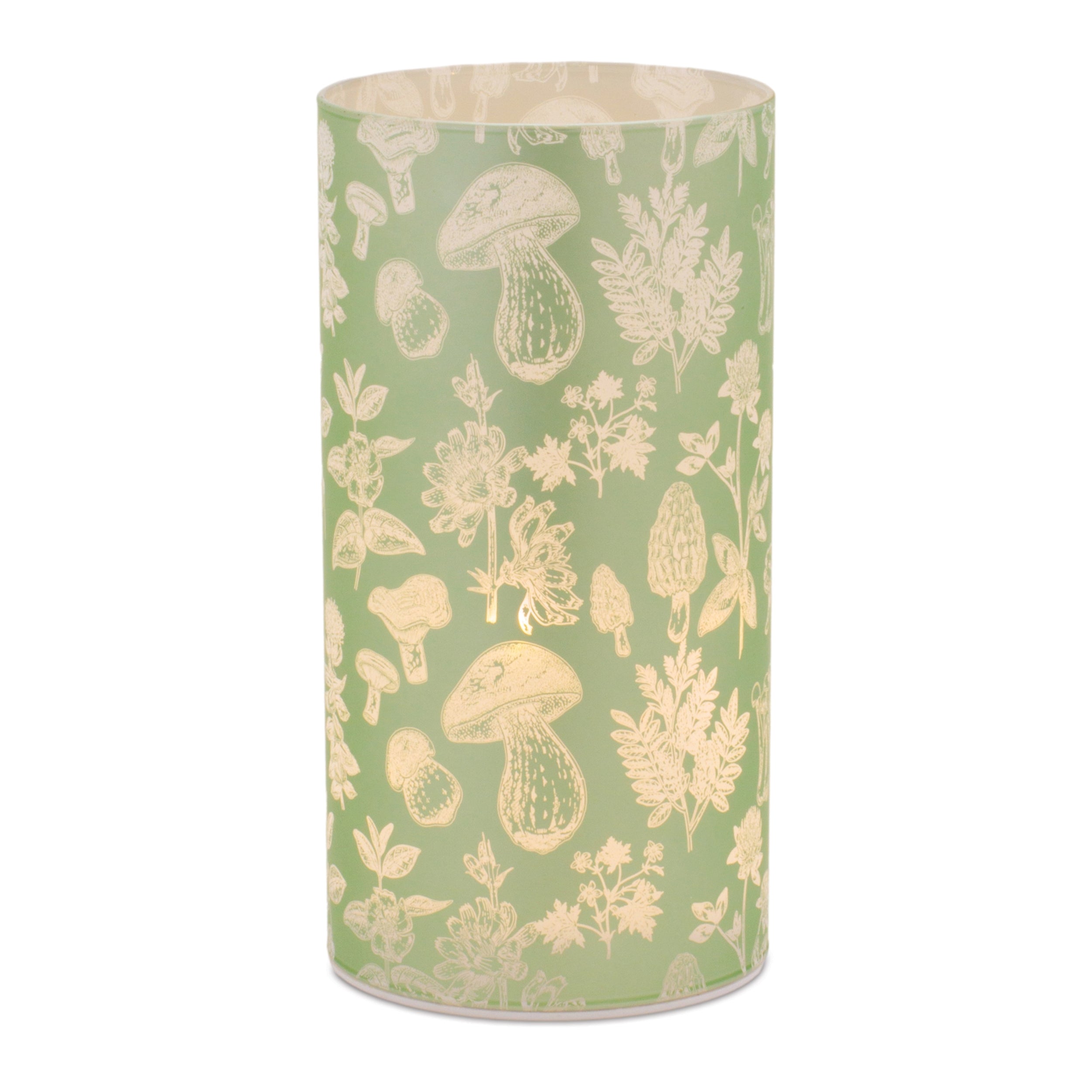 Luminary 3.5"D x 7.5"H Glass 6 Hr Timer 3 AA Batteries Not Included
