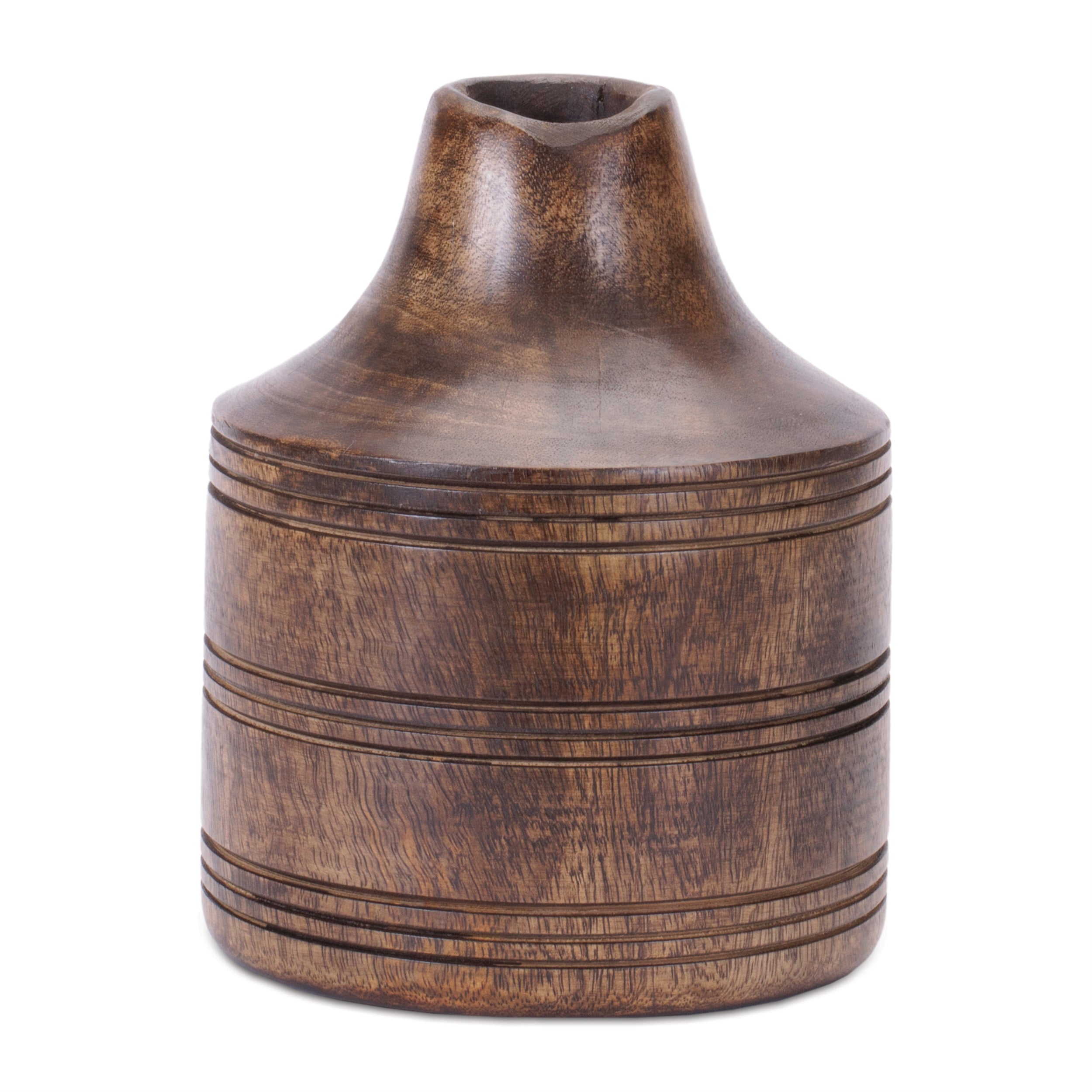 Vase 7”H Wood