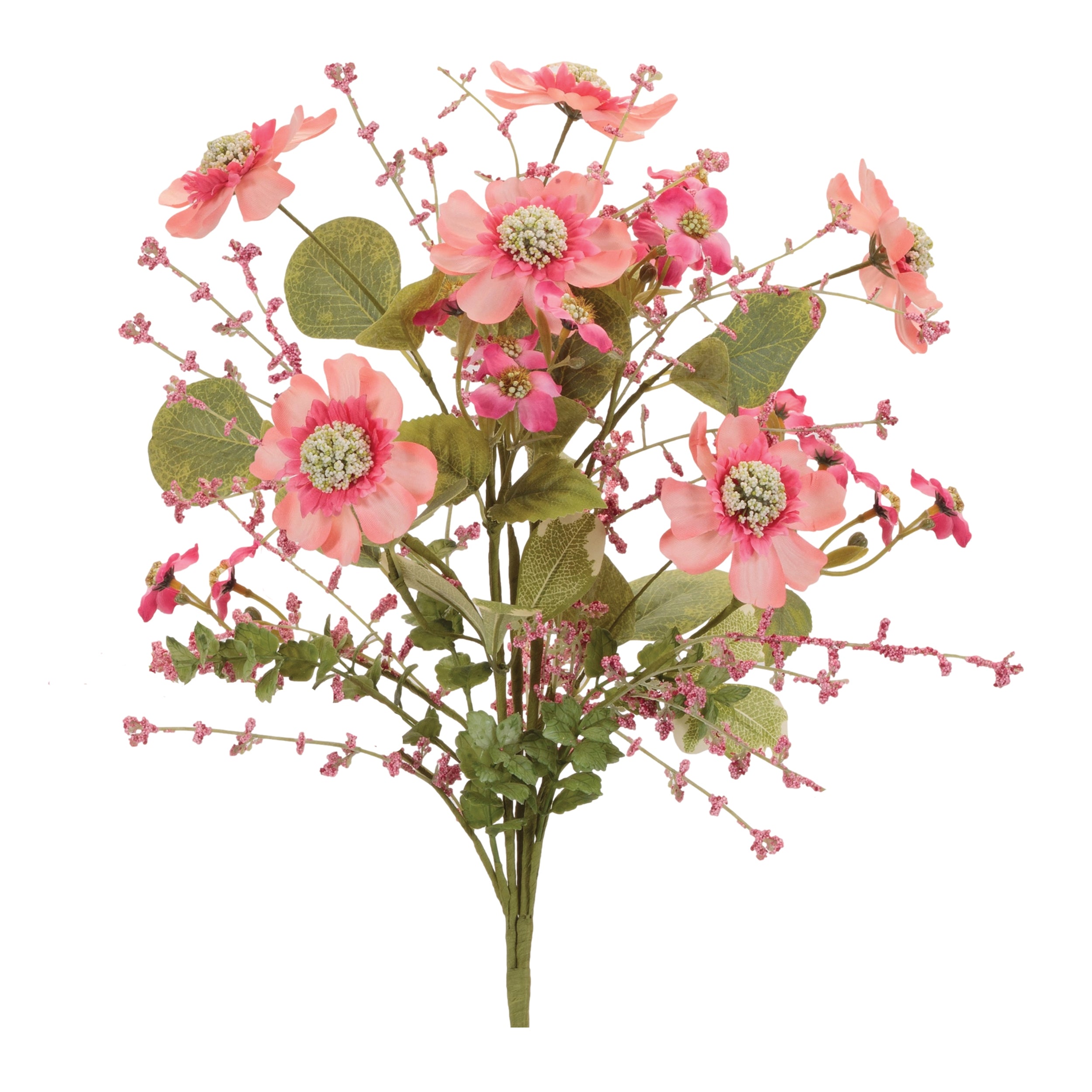Mixed Scabiosa Bush 21”H EVA/Polyester
