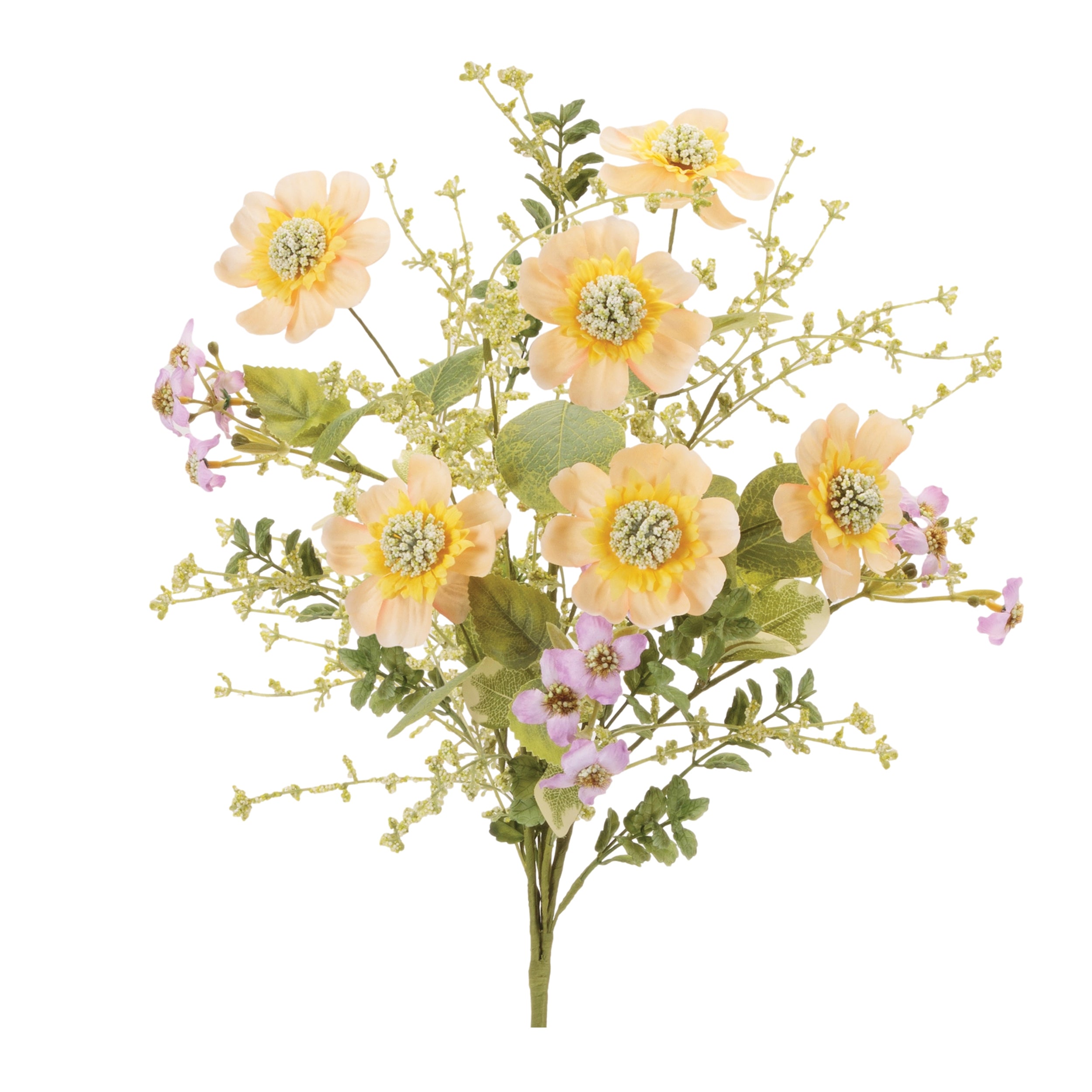 Mixed Scabiosa Bush 21”H EVA/Polyester