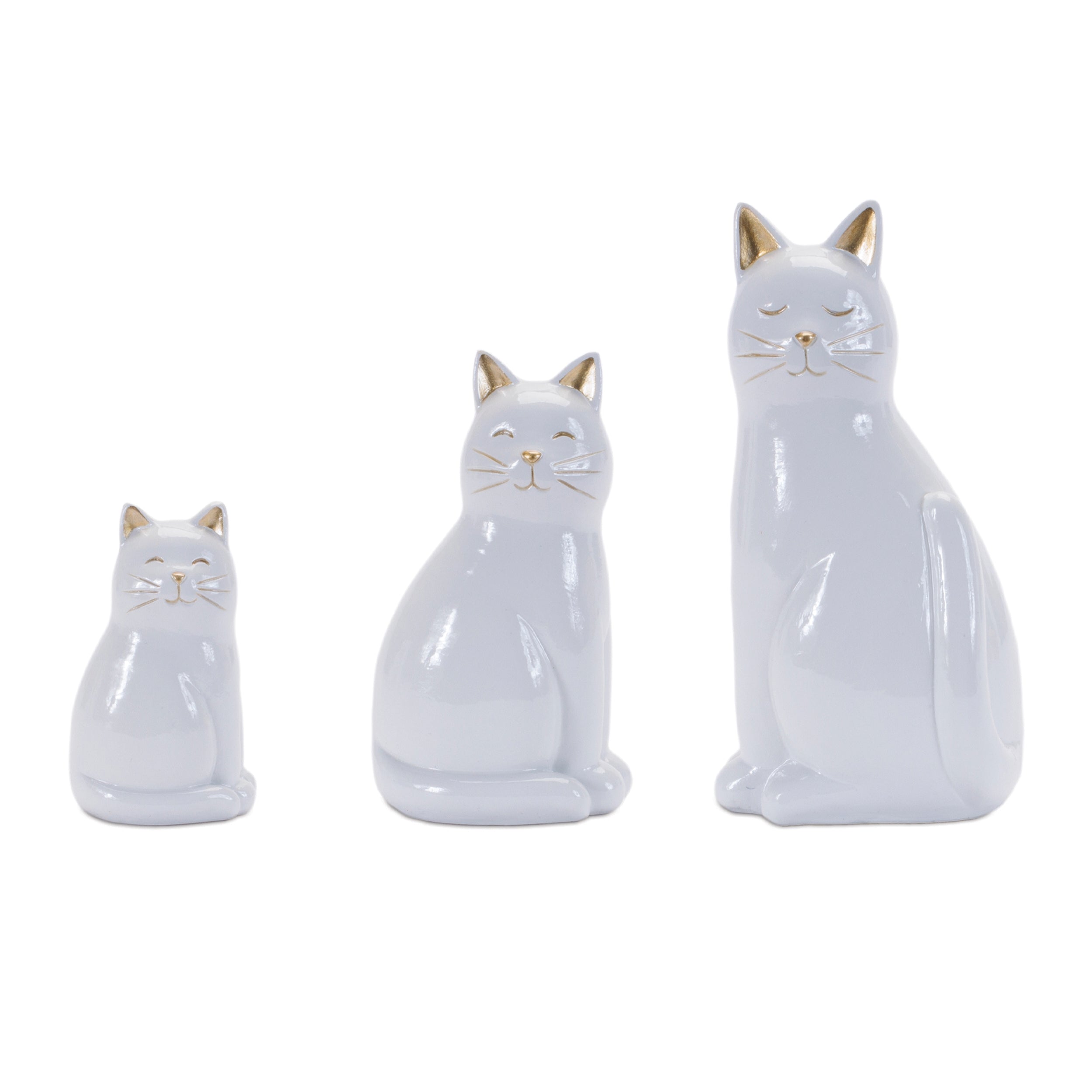 Cat (Set of 3) 3"H, 4.5"H, 6"H Resin