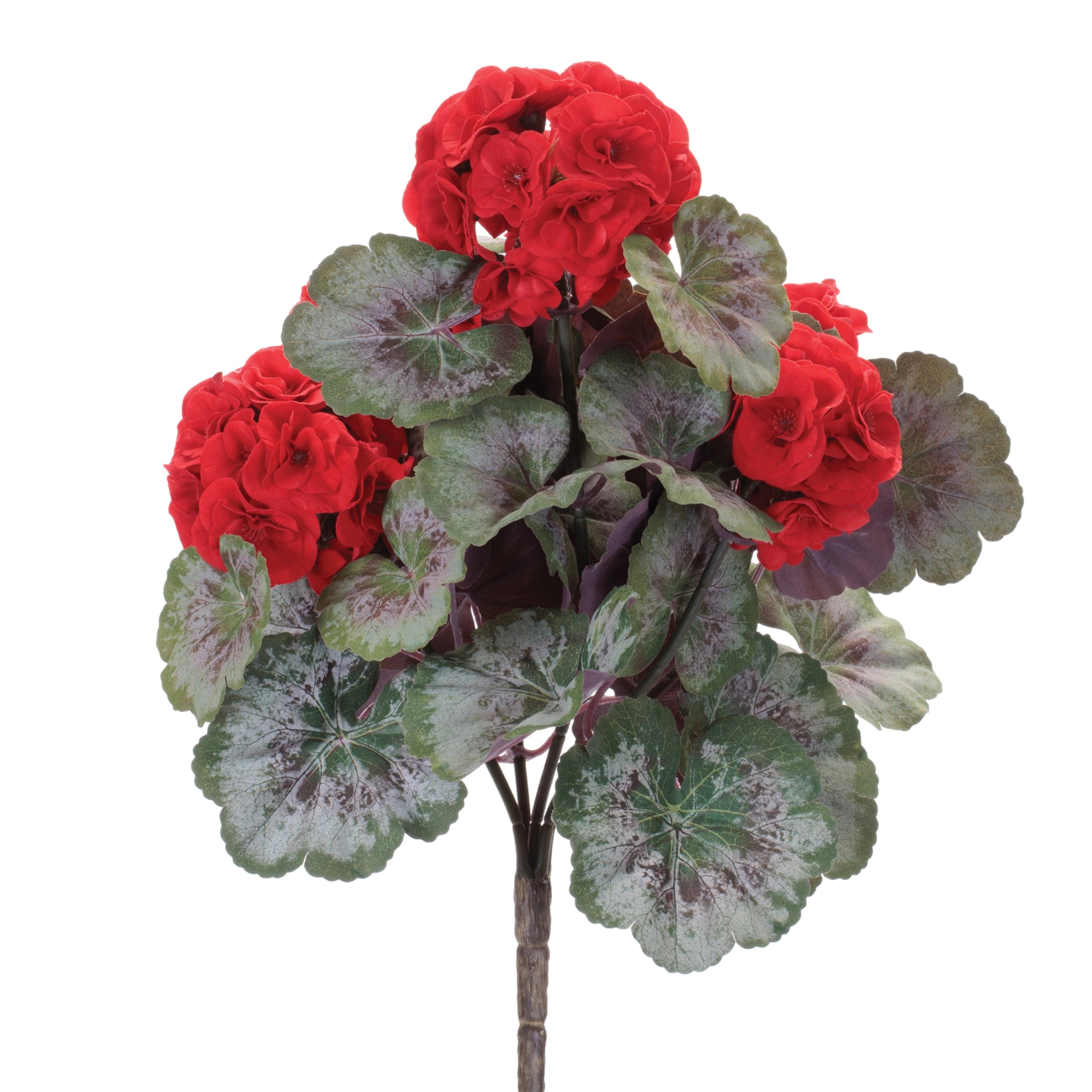 Geranium Bush 17.5”H Polyester