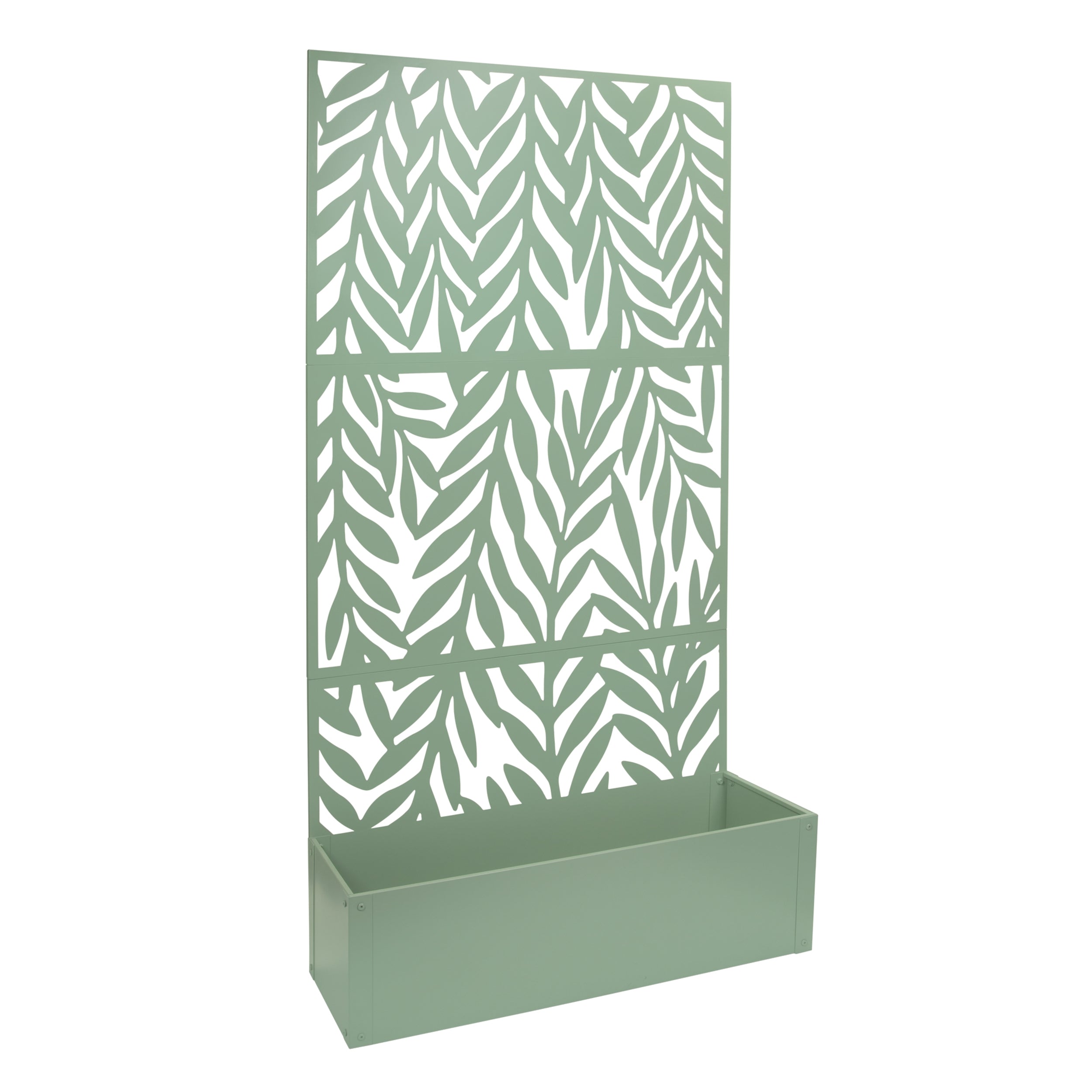 Planter w/Garden Screen 36"L x 13"W x 68"H Iron