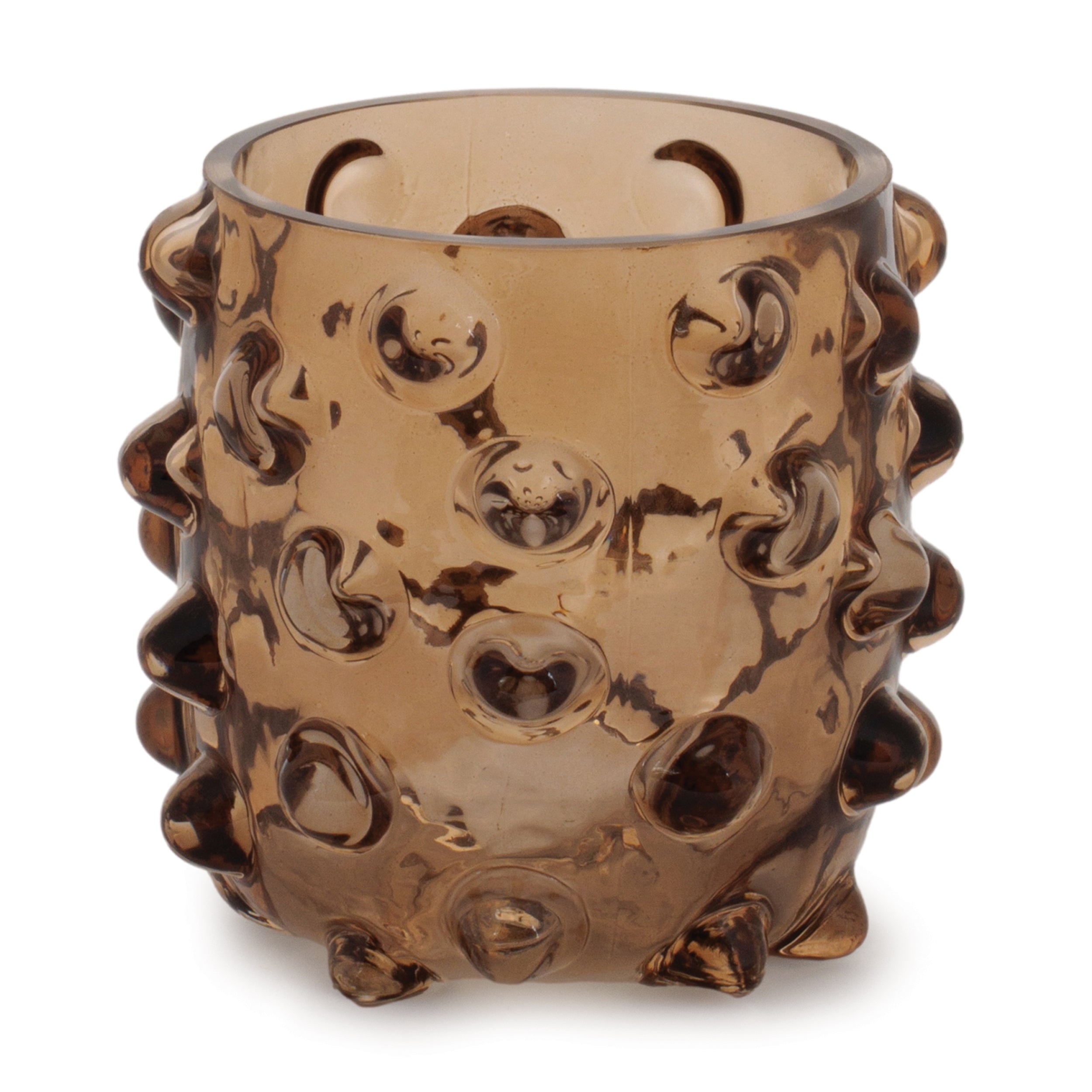 Candle Holder 4.5"D x 4.75"H Glass