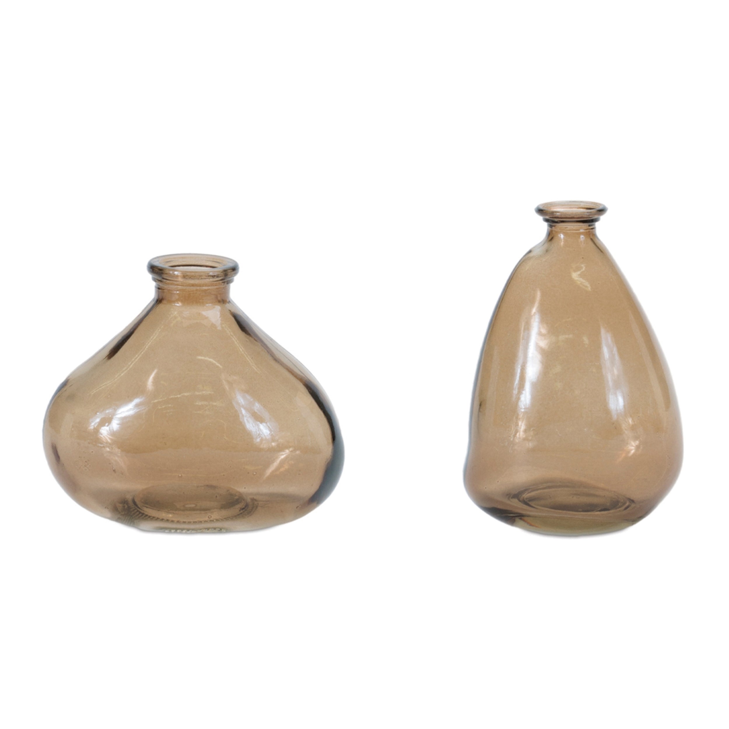 Vase (2 Asst) 3.75"H, 4"H, 4.5"H Glass