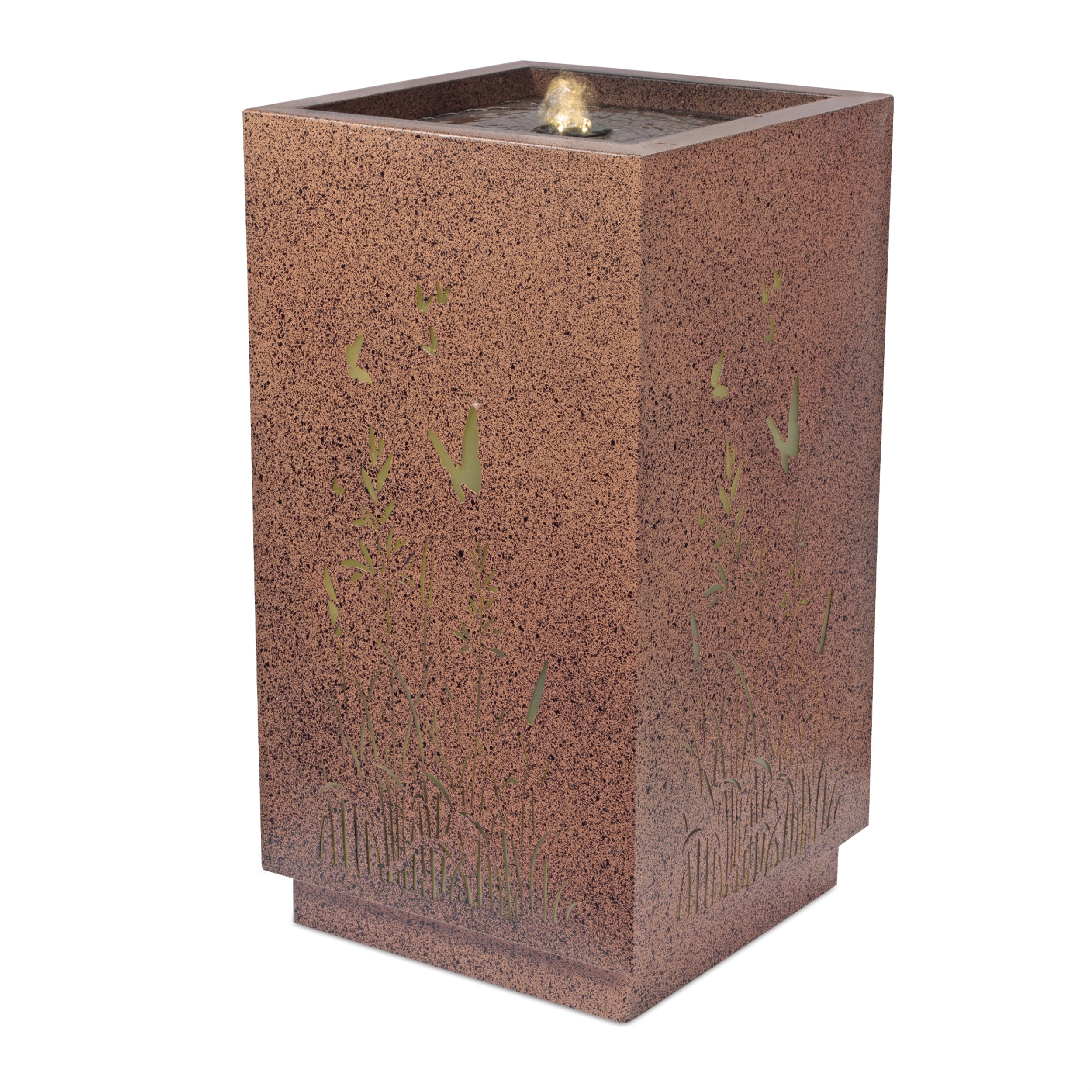 Fountain 12"SQ x 22"H Iron