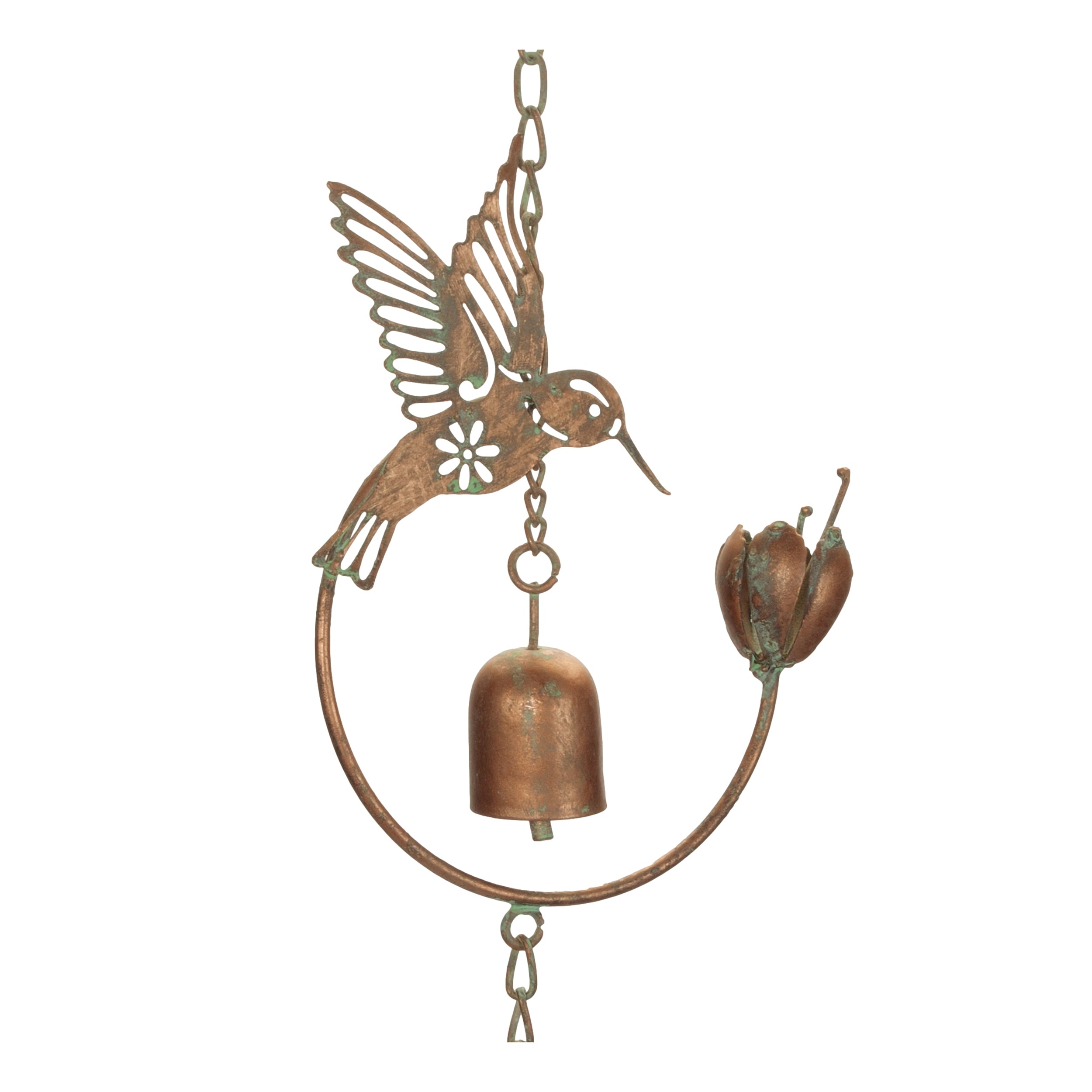 Hummingbird Rain Chain 69"H Iron