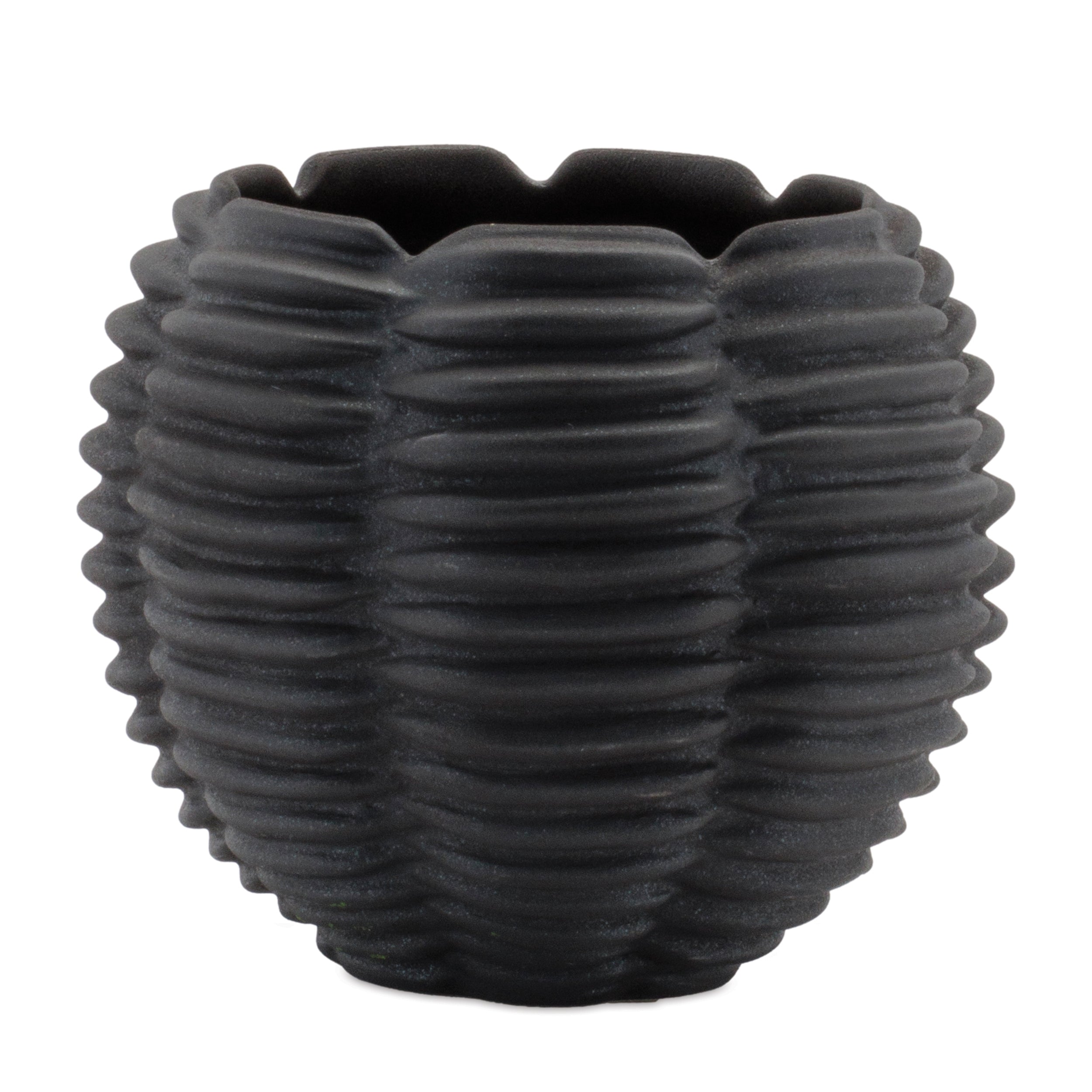 Container 5"D x 4.25"H Ceramic