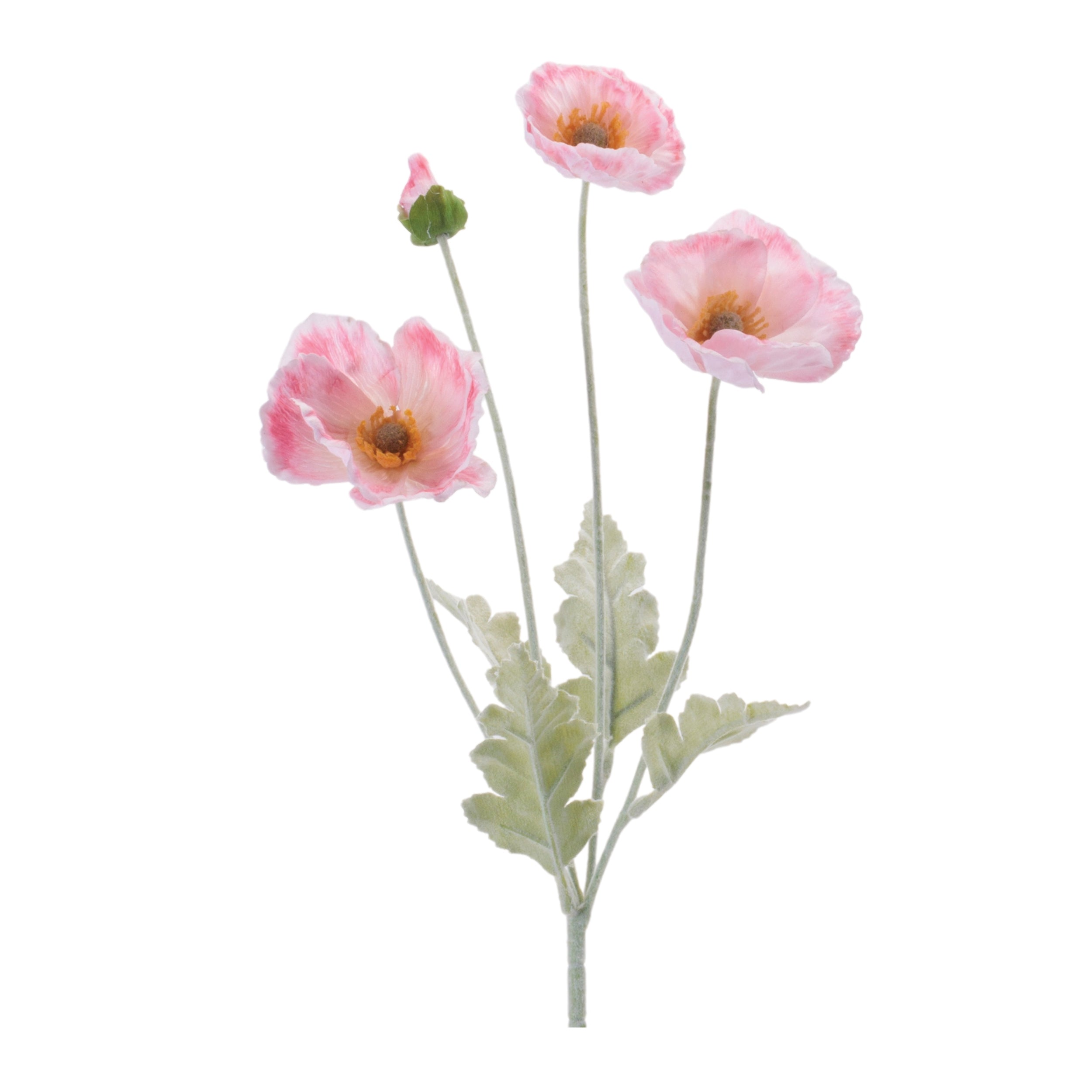 Poppy Spray (Set of 6) 25"H Fabric
