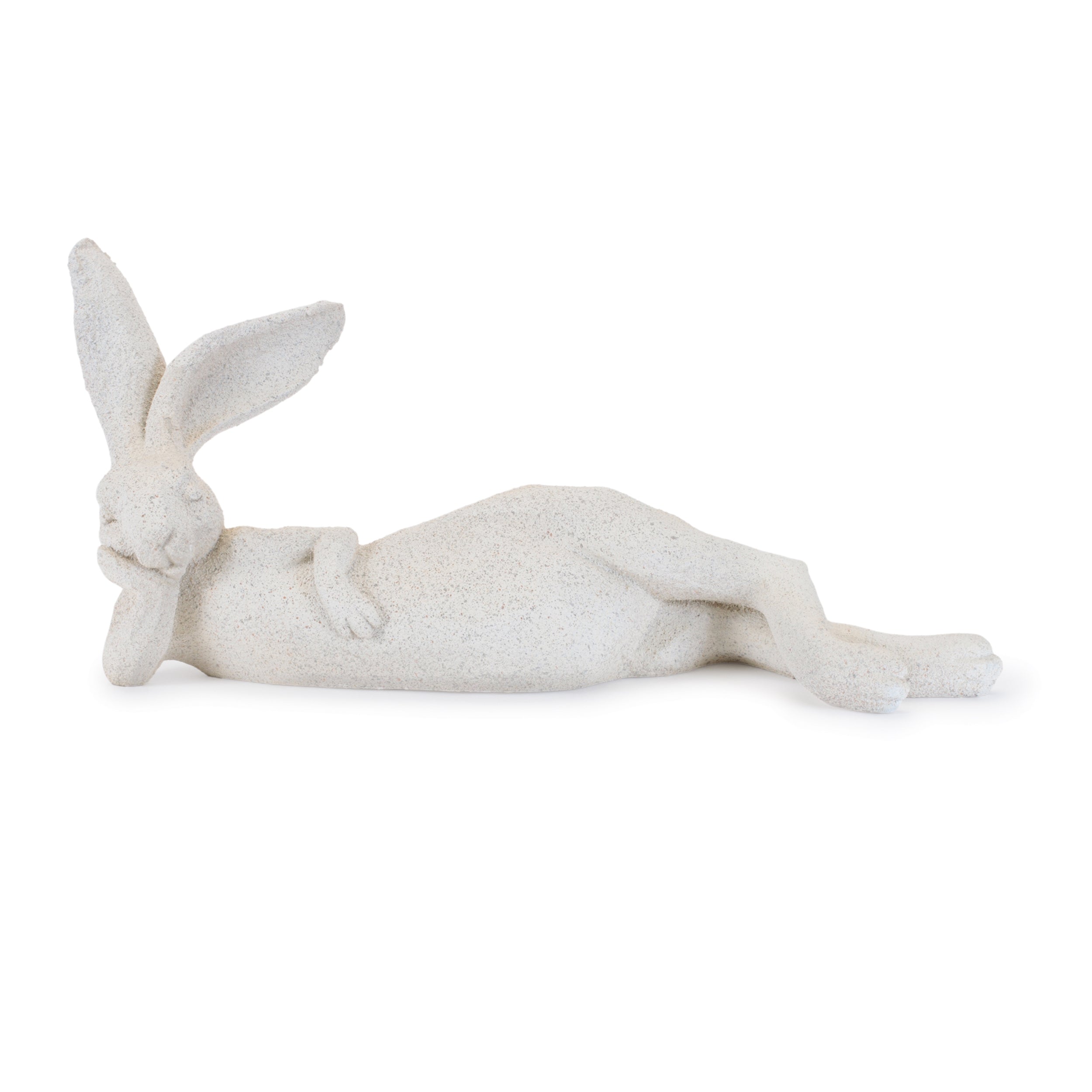Lounging Rabbit 18"L x 13"H Resin
