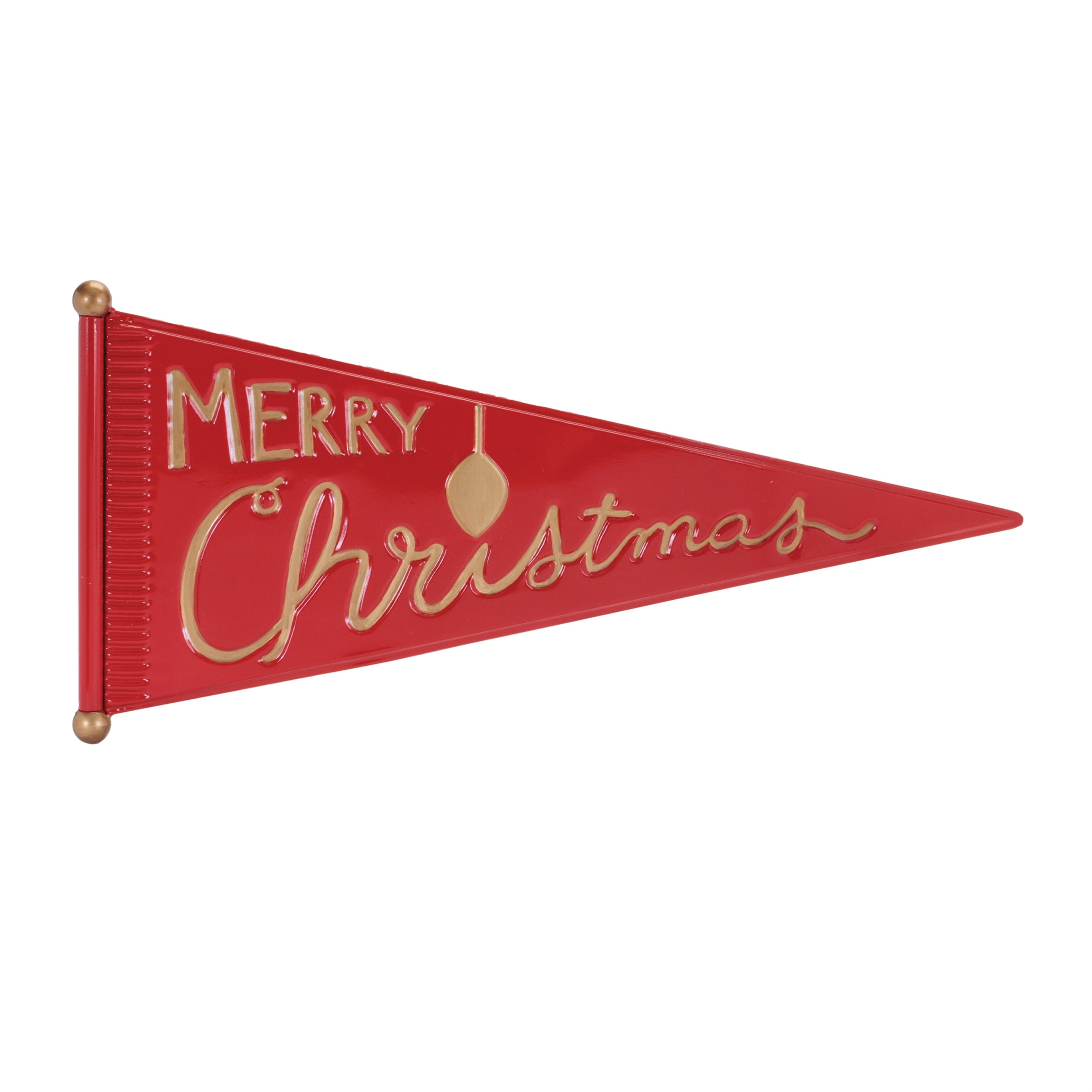 Merry Christmas Pendant 25"L x 11.25"H Iron