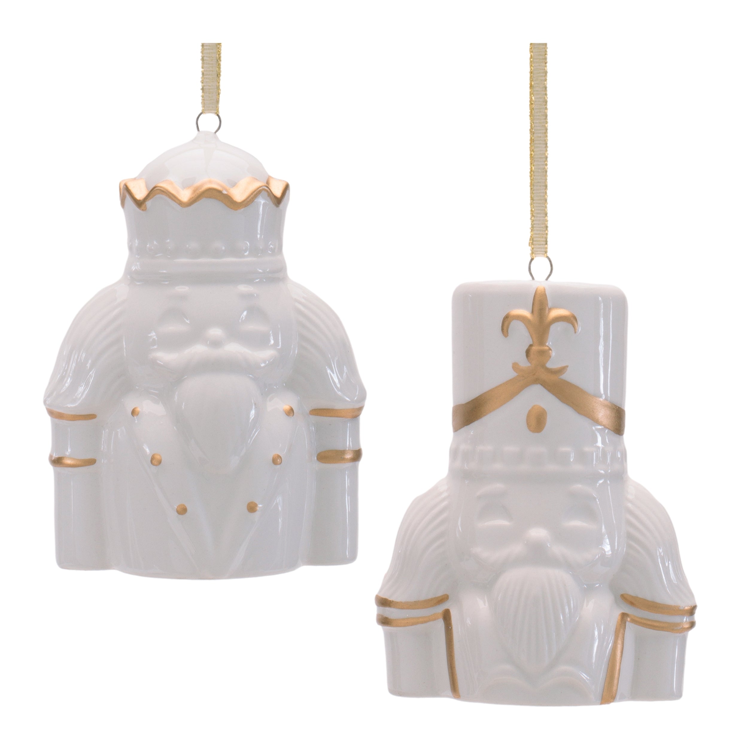 Nutcracker Ornament (2 set of) 3.5”H Dolomite
