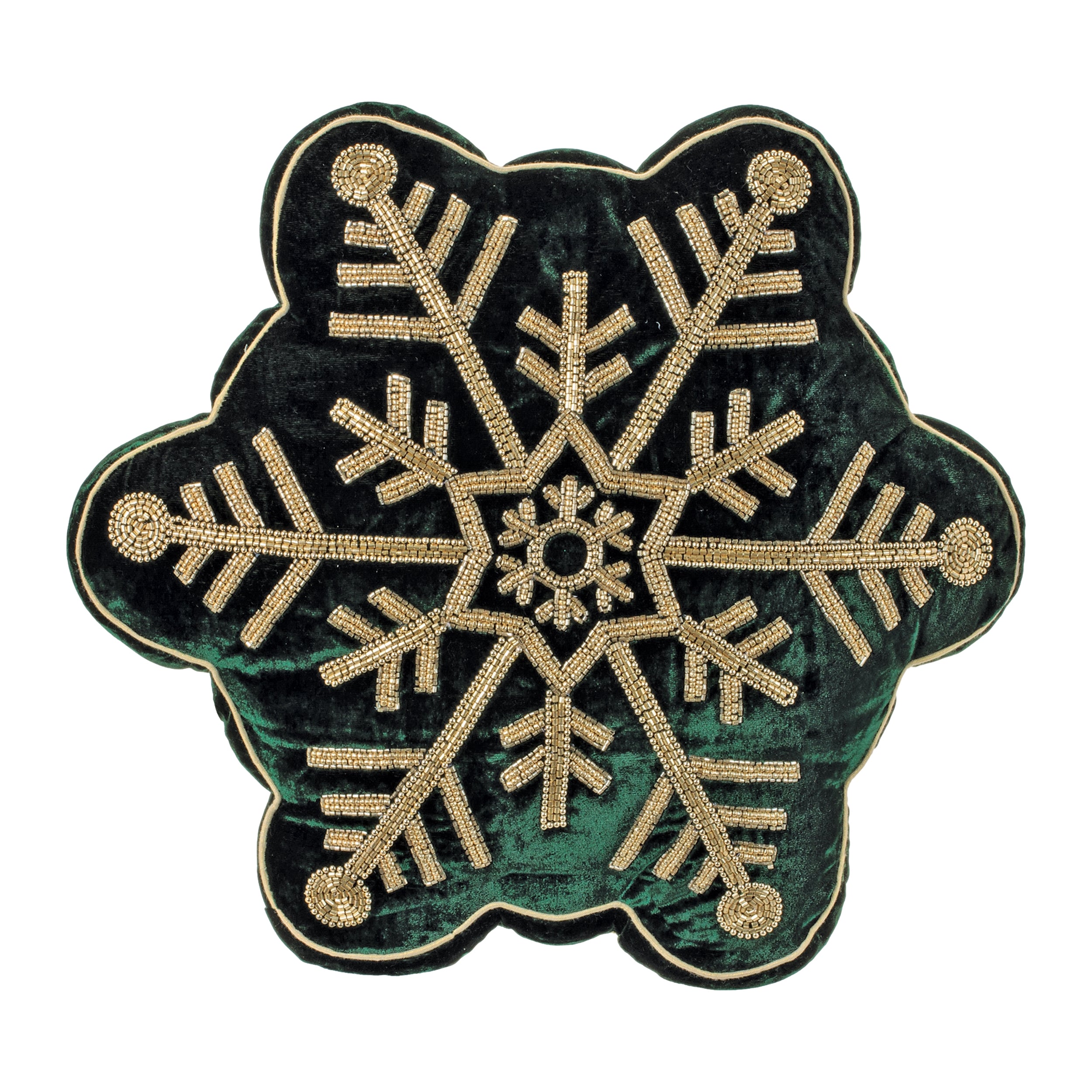 Snowflake Pillow 16”D Polyester