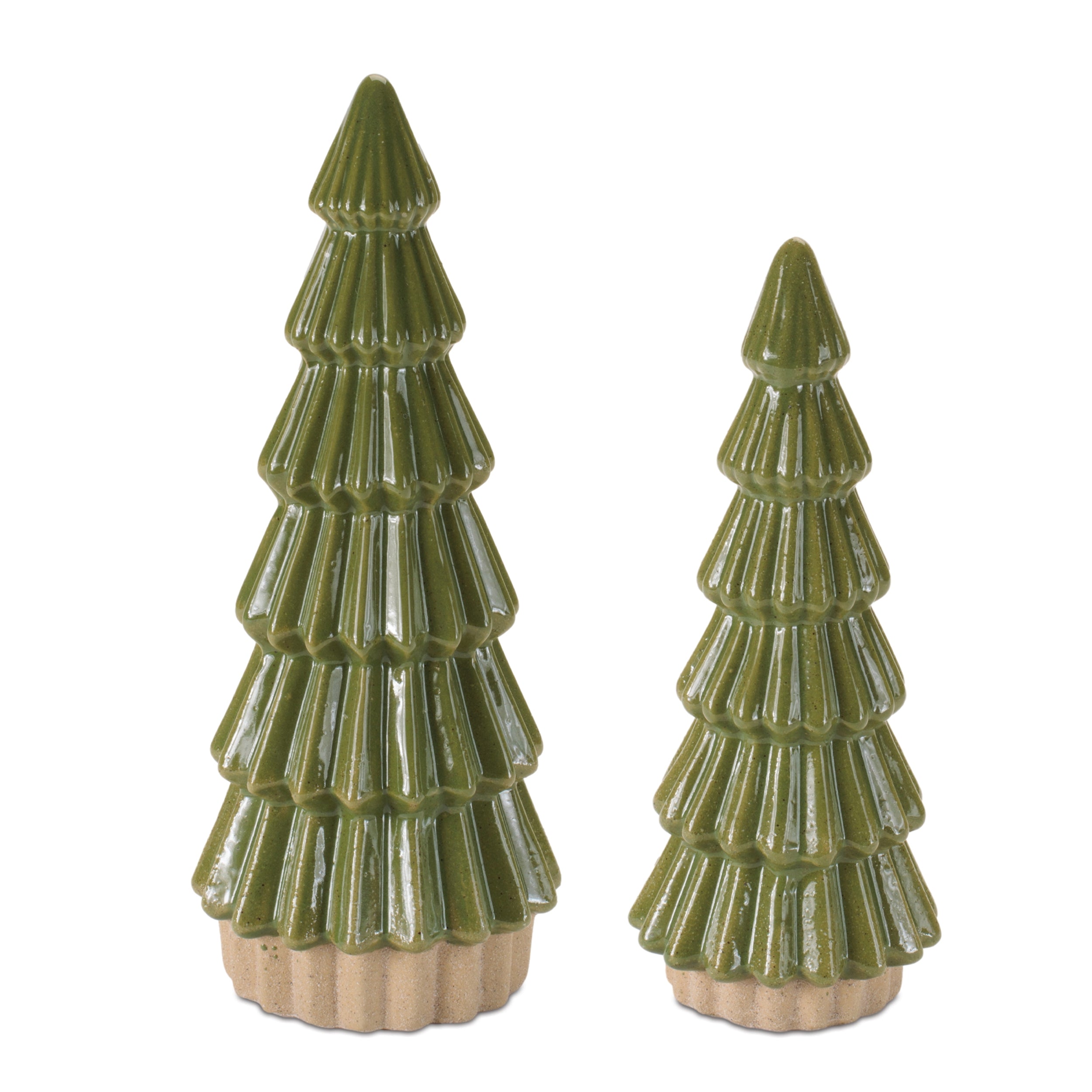 Tree (Set of 2) 7"H, 8.25"H Ceramic