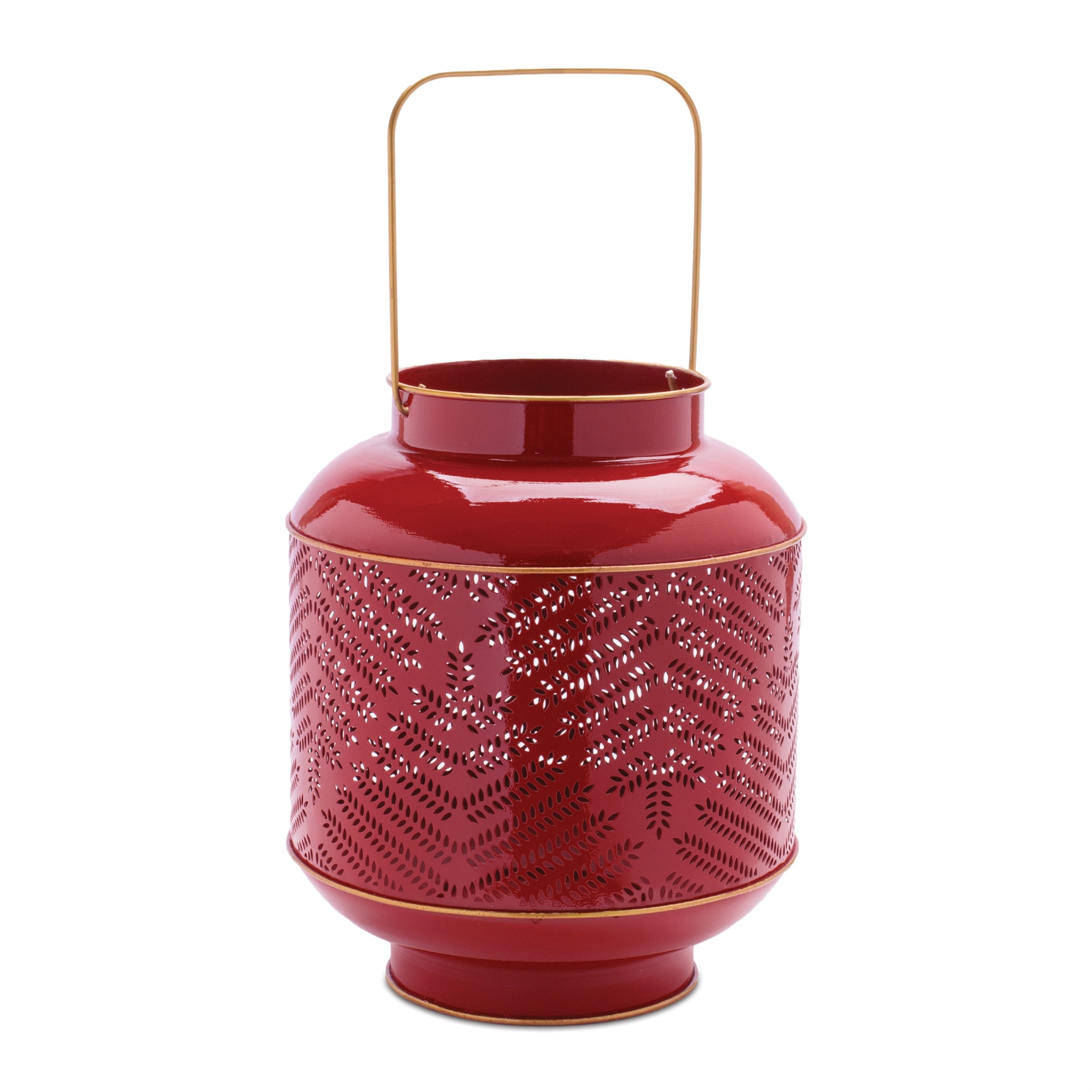 Lantern 12”H Metal/Glass