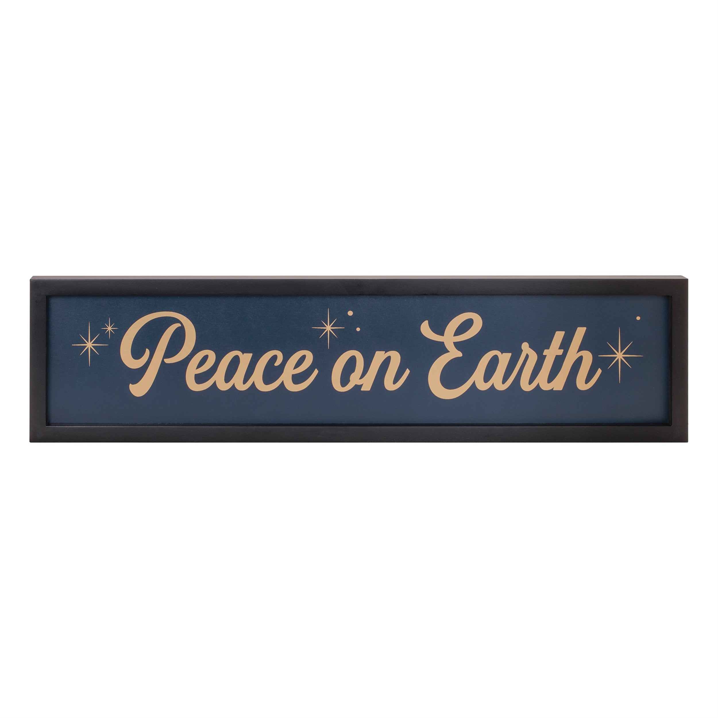 Peace on Earth Plaque 23.5"L x 6"H MDF