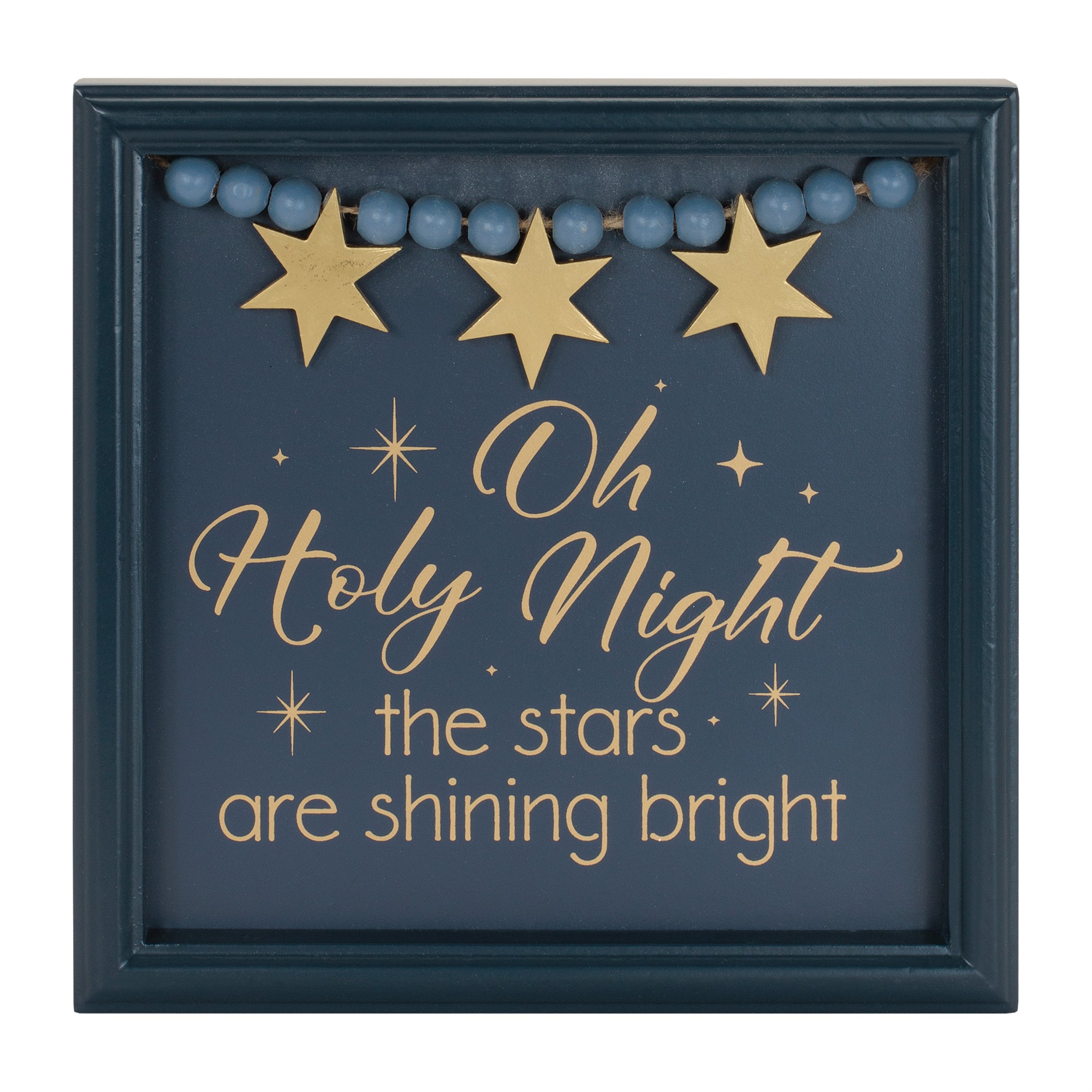 O Holy Night Plaque 7.75”SQ MDF/Wood