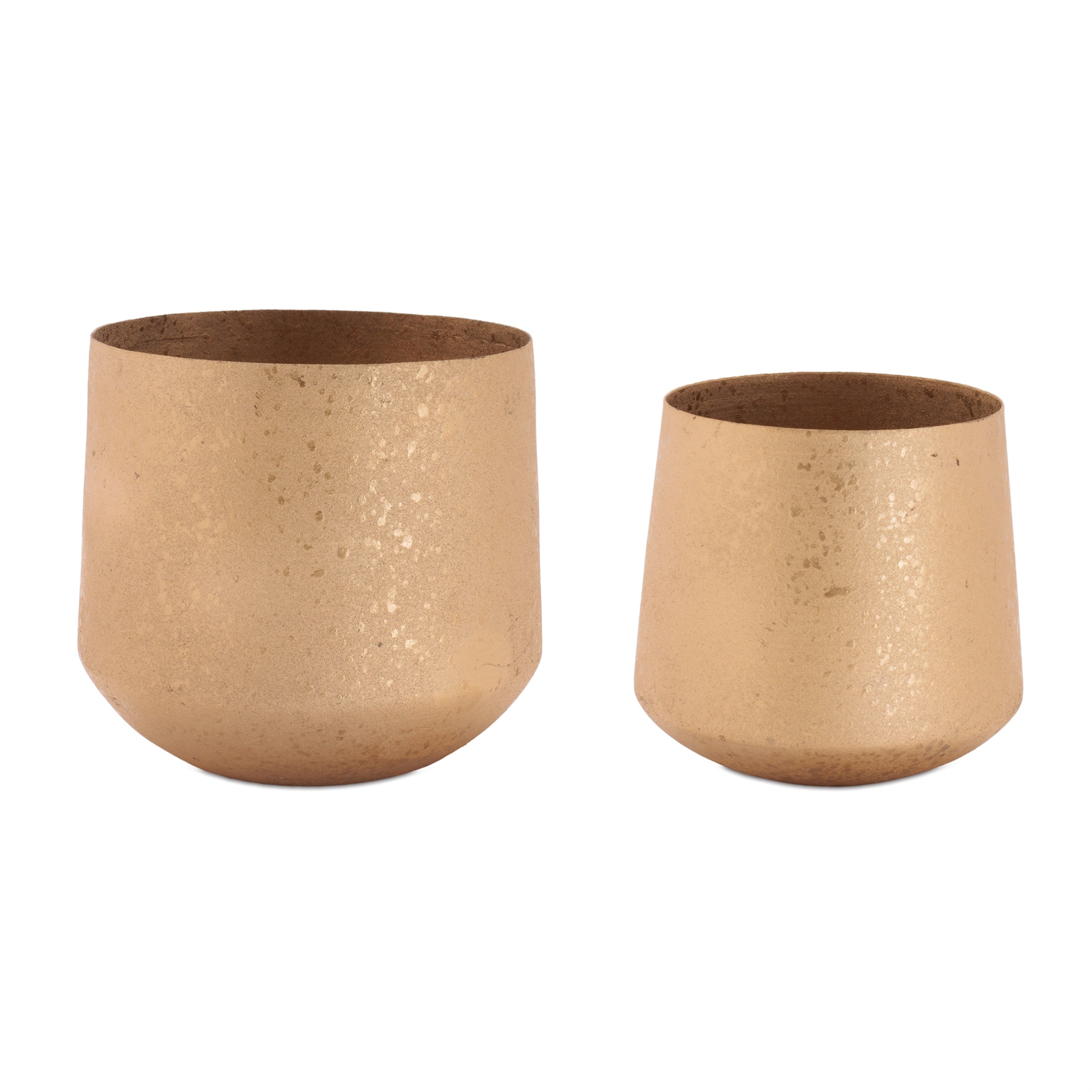 Container (Set of 2) 5"D x 5"H, 6"D x 5.75"H Iron