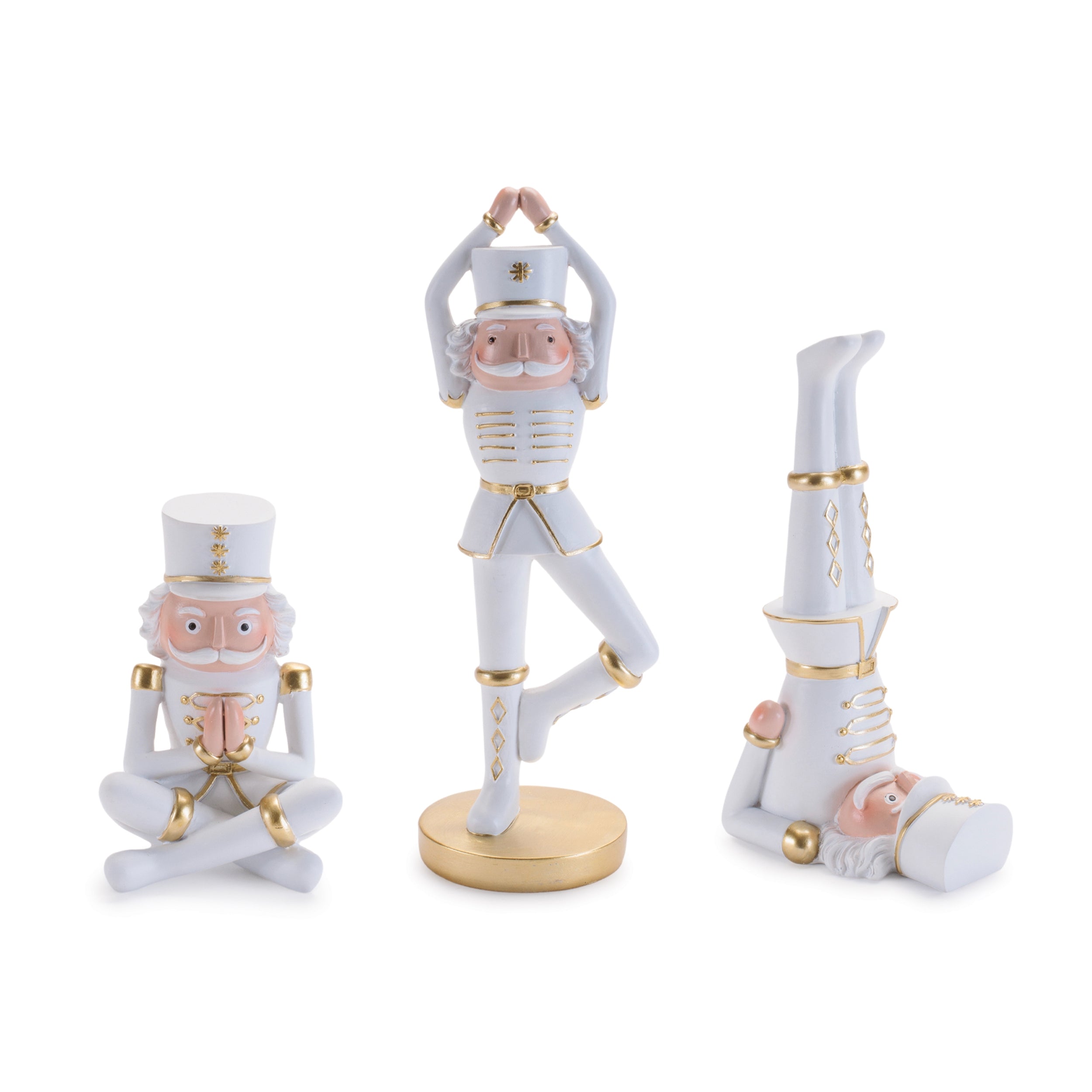 Yoga Soldier (3 set of) 5"H, 8"H, 10"H Resin