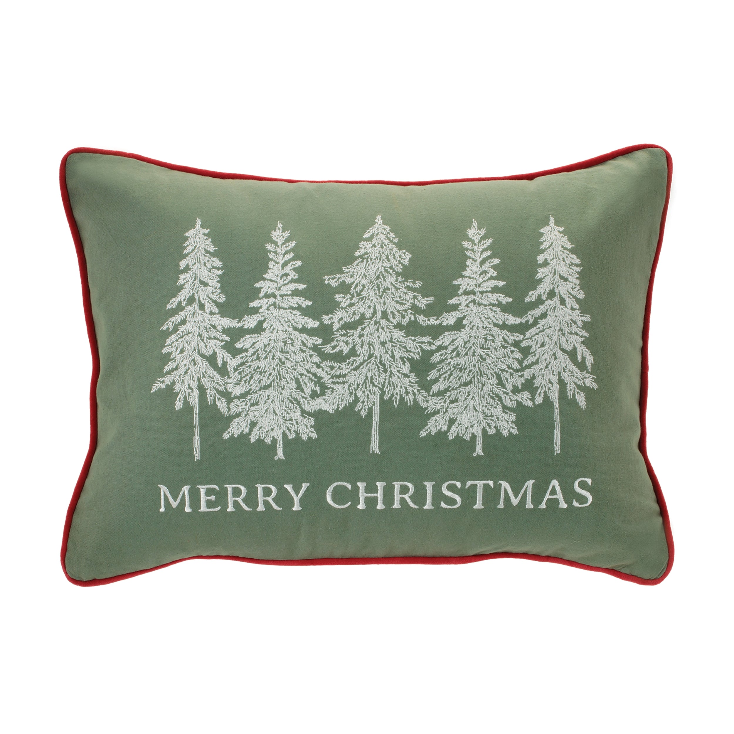 Merry Christmas Pillow 20"L x 14"H Cotton