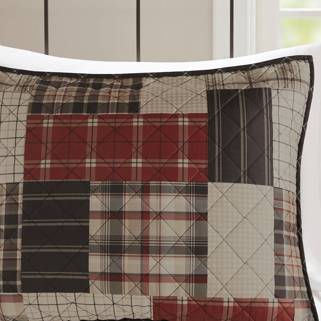 3 Piece Reversible Printed Quilt Set
