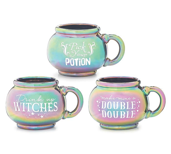Oil Slick Cauldron Mugs