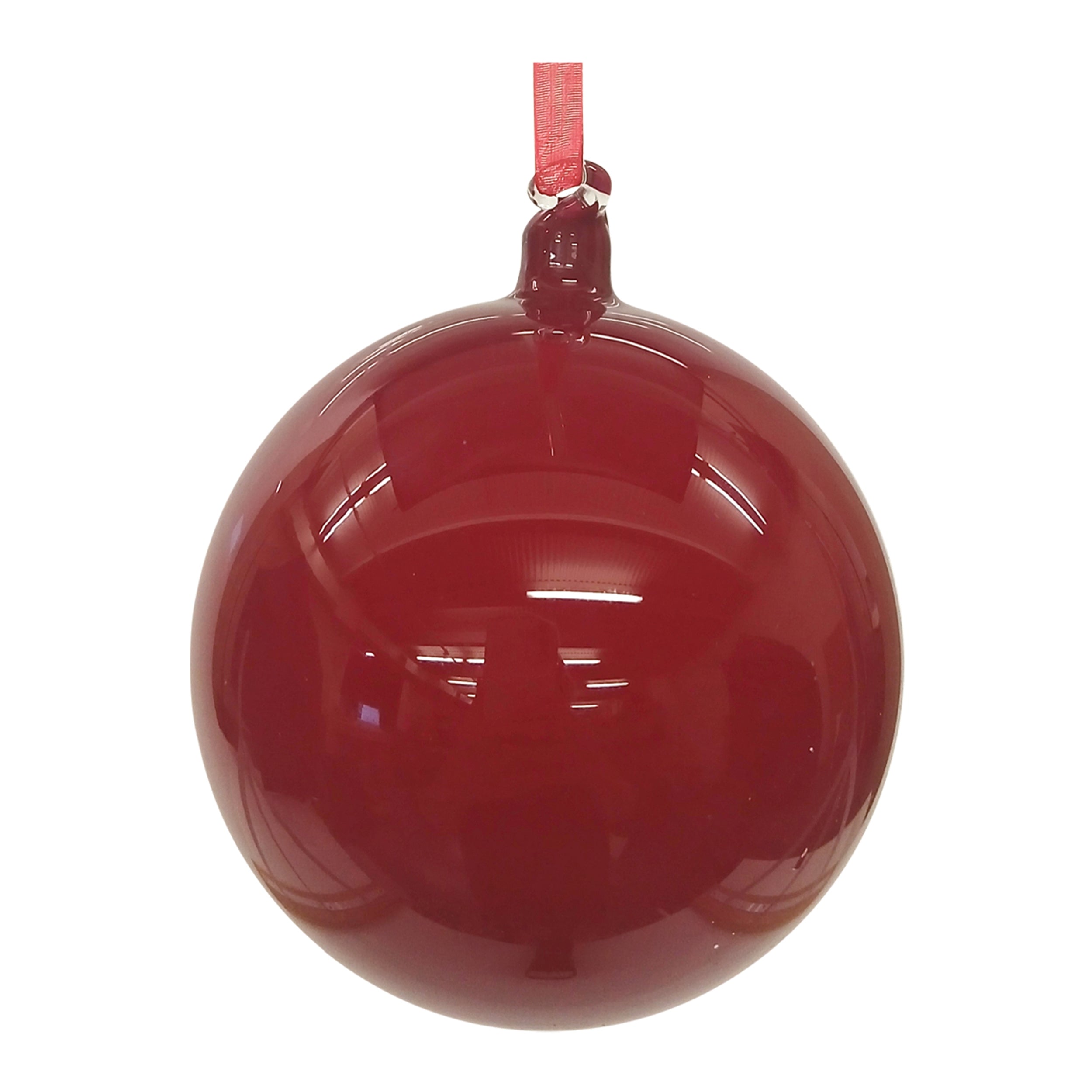 Ball Ornament 5”D Glass