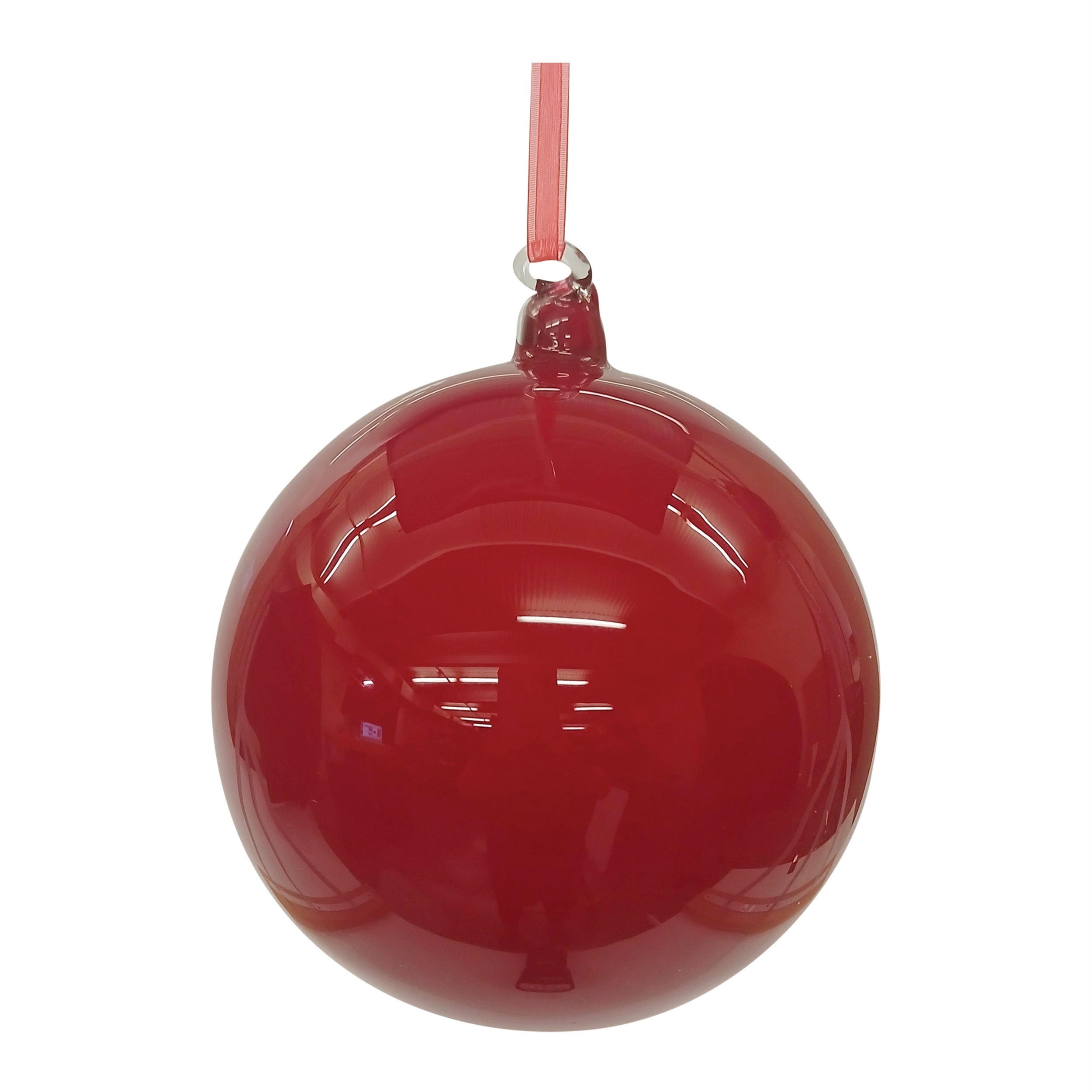 Ball Ornament 6”D Glass