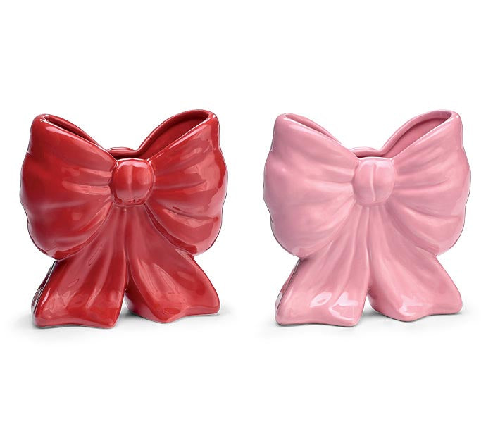 CERAMIC BOW VASE