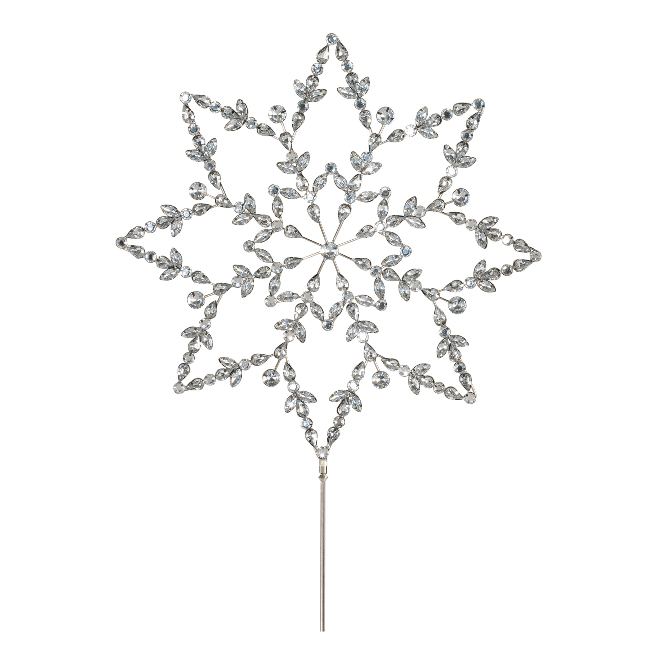 Snowflake Stem 23”H Acrylic/Iron