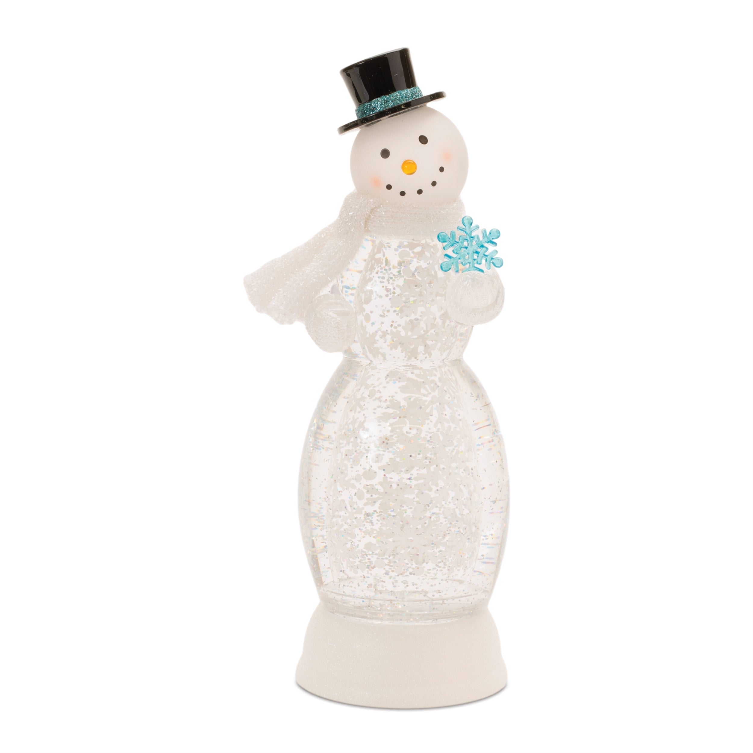 Snowman Snow Globe 13”H  6 Hr Timer 3 AA Batteries Not Included/USB Cord Included