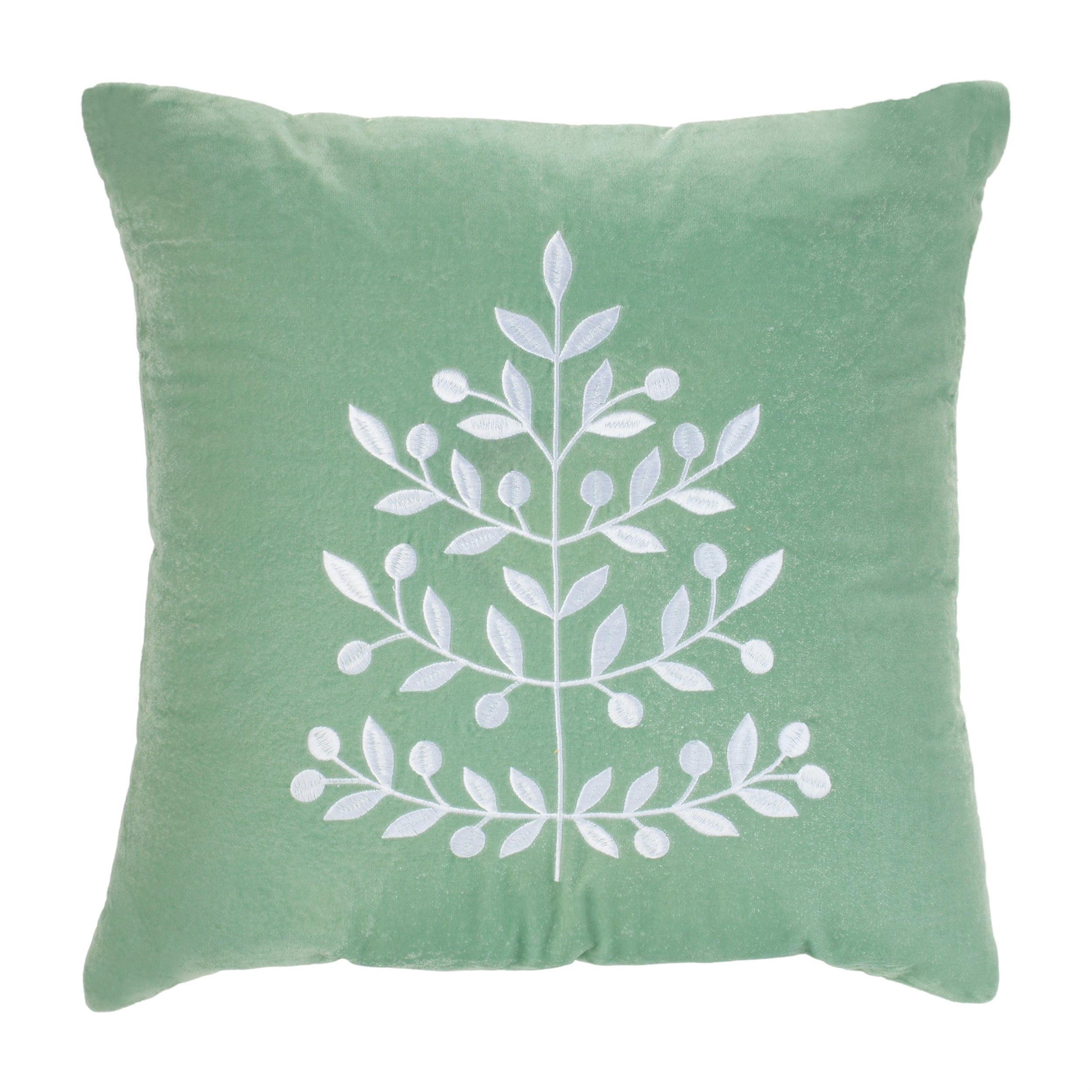 Pillow w/Tree 16”SQ Cotton/Polyester