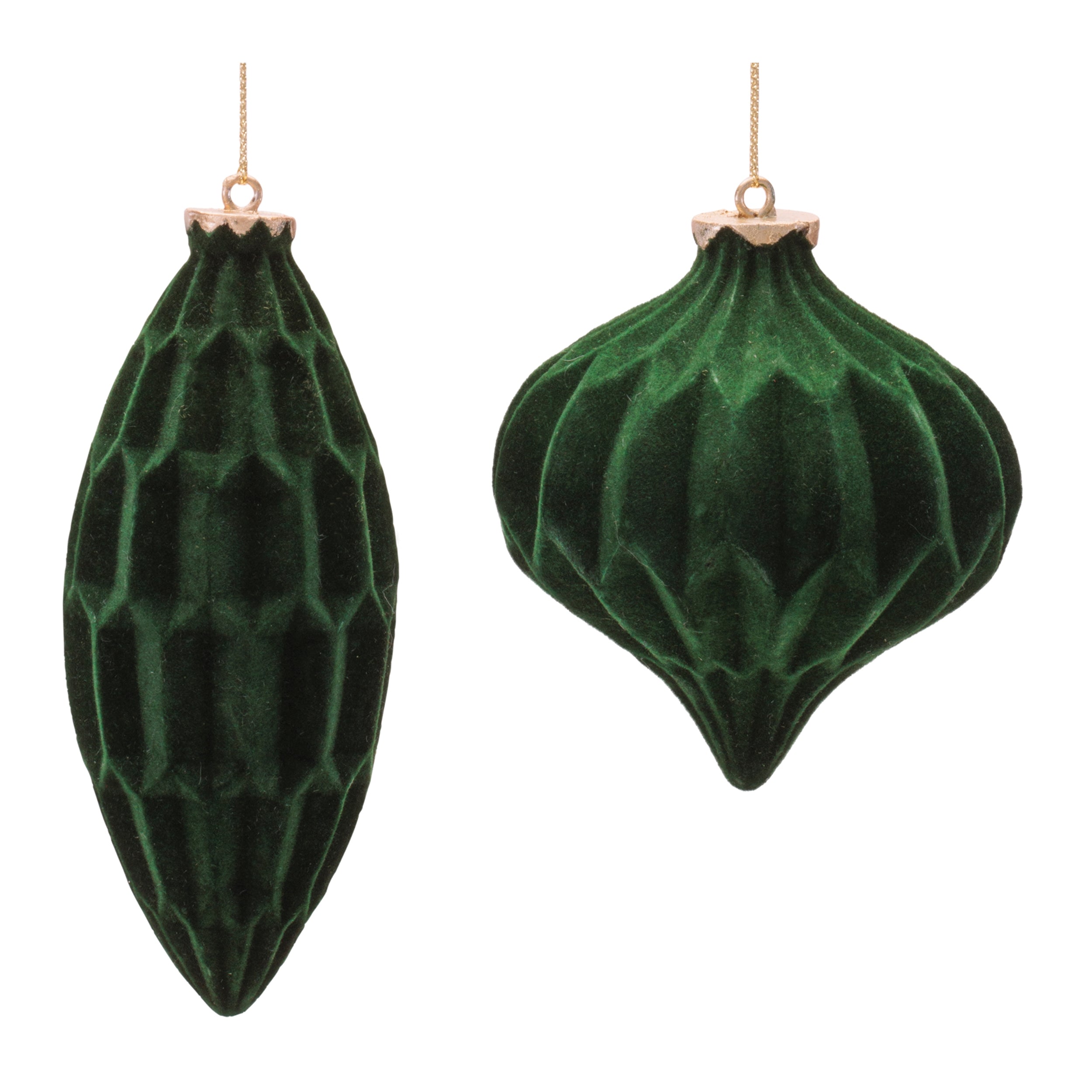 Ornament (2 set of) 6"H, 5.25"H Resin